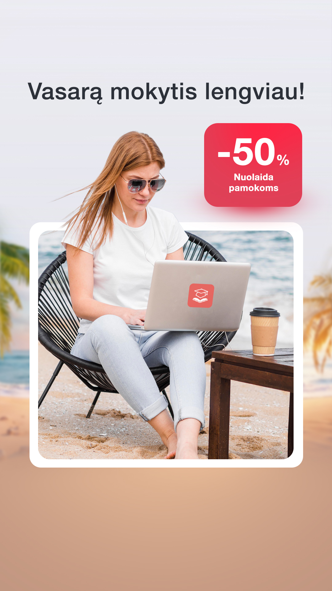 Pasimokome.lt korepetitoriai Facebook ad