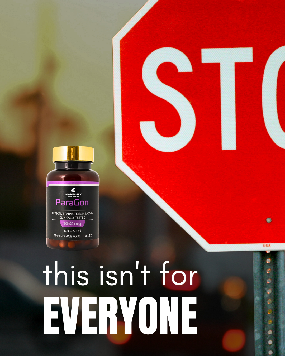 Mahoney Supplements Facebook ad
