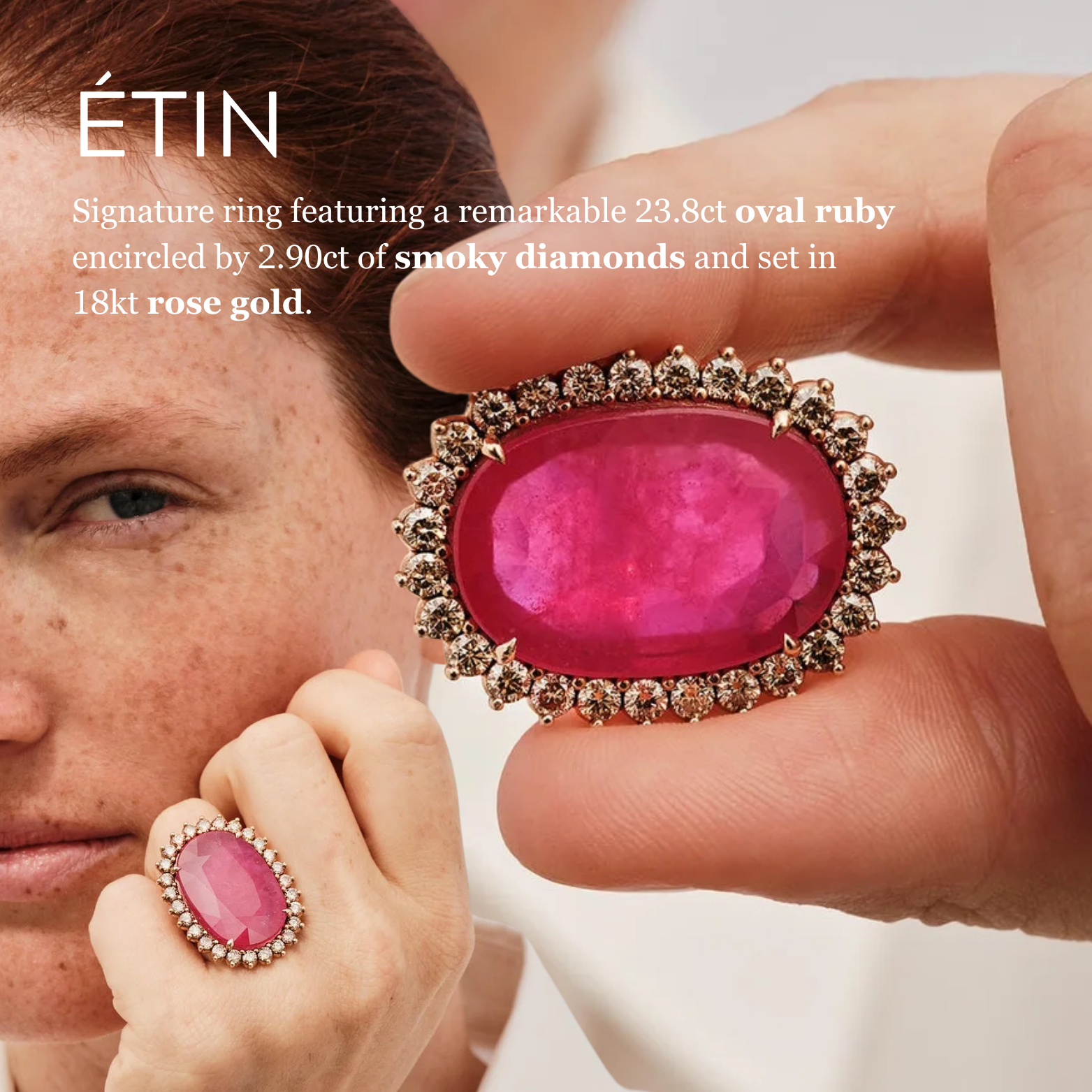 Iris De L'Eau Facebook ad: A realm where grounding materials and elemental forms…
