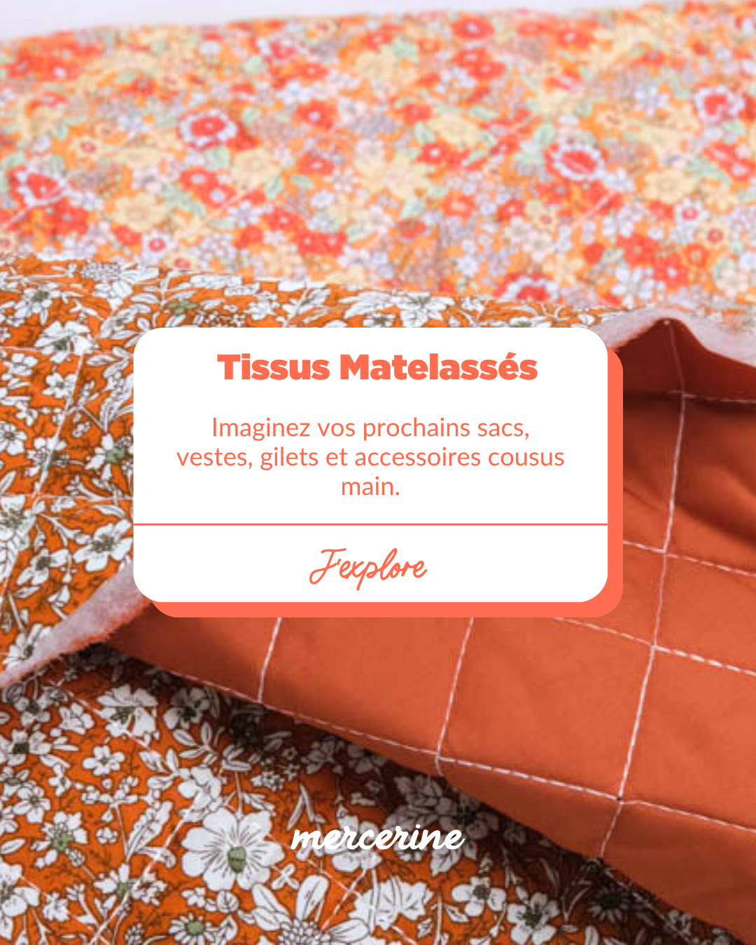 Mercerine Tissus Facebook ad from Aug 13, 2026