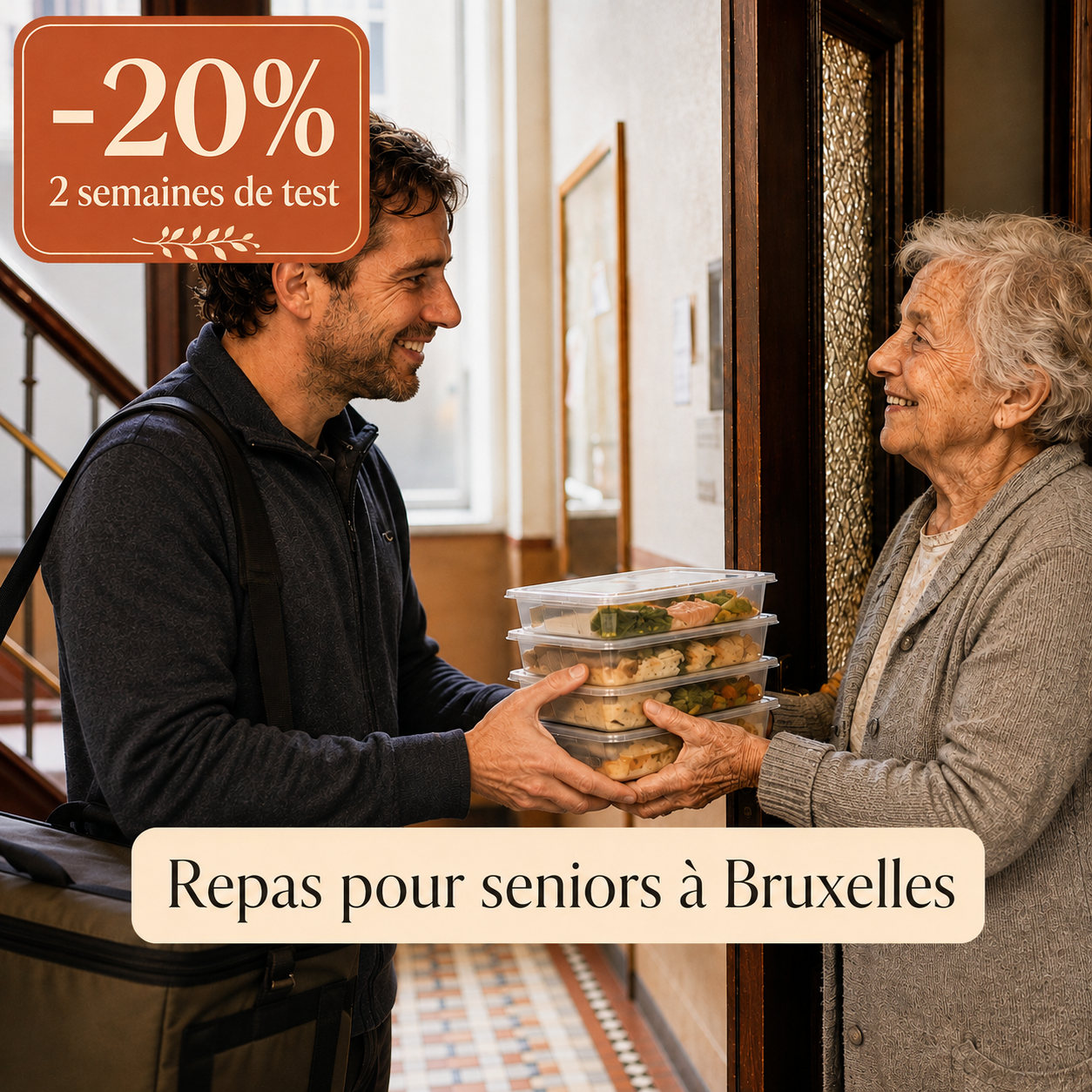 Tanddem Facebook ad: Auderghem: Des repas maison, livrés chez vous