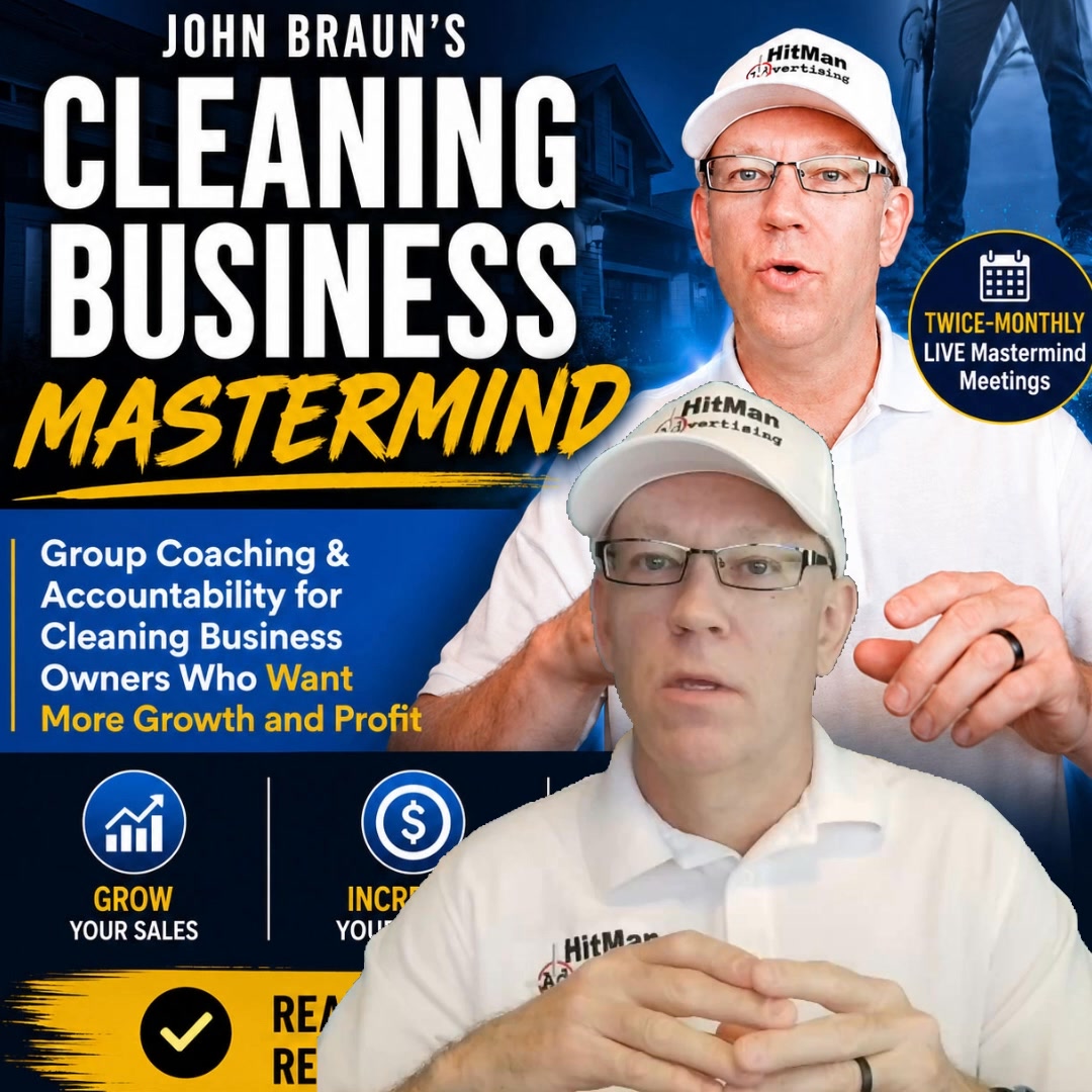 Hitman Advertising Facebook ad: Cleaning Businesses Who Want to Grow.