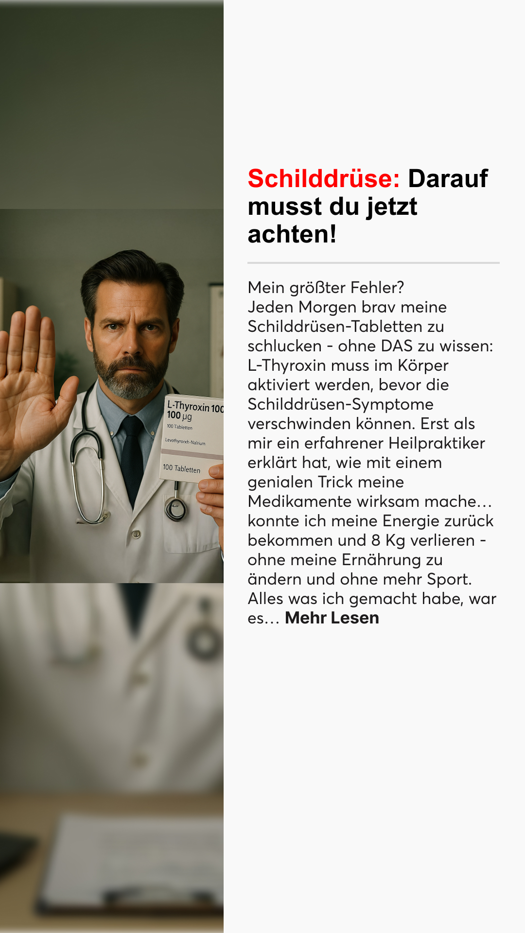 Mission Schilddrüse Facebook ad