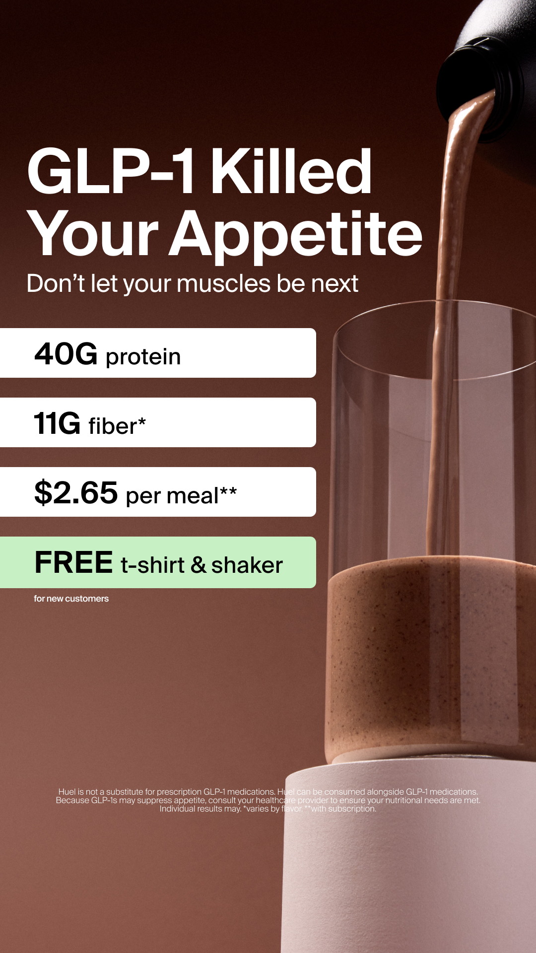 Huel Facebook ad