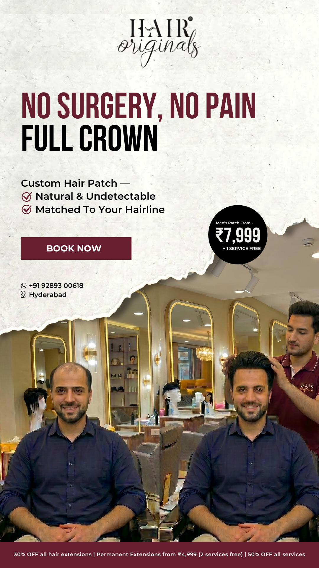HairOriginals Facebook ad