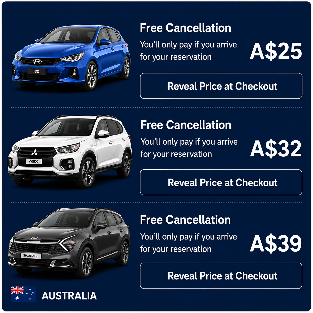 Smart Car Rentals Facebook ad
