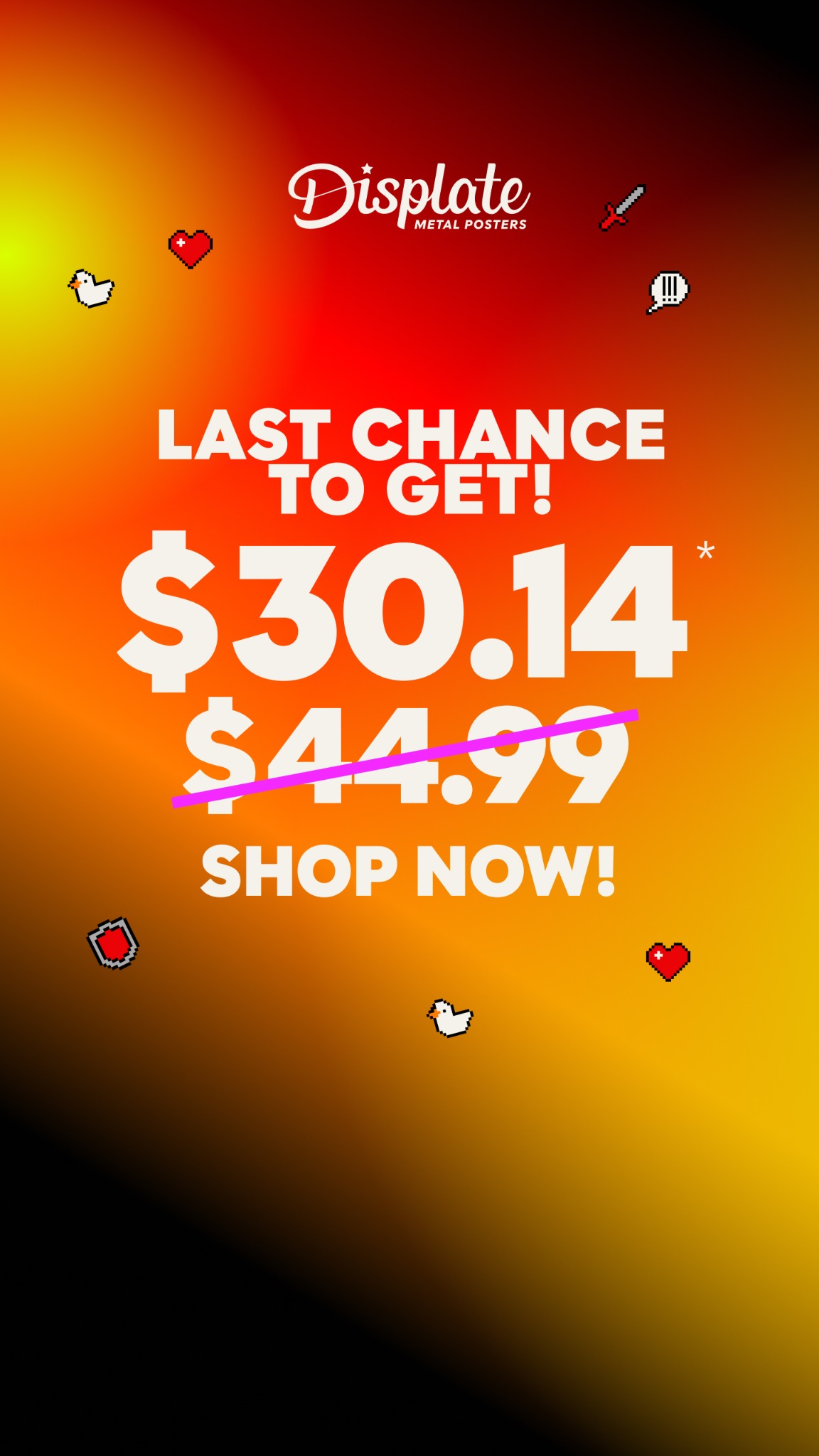 Displate Facebook ad