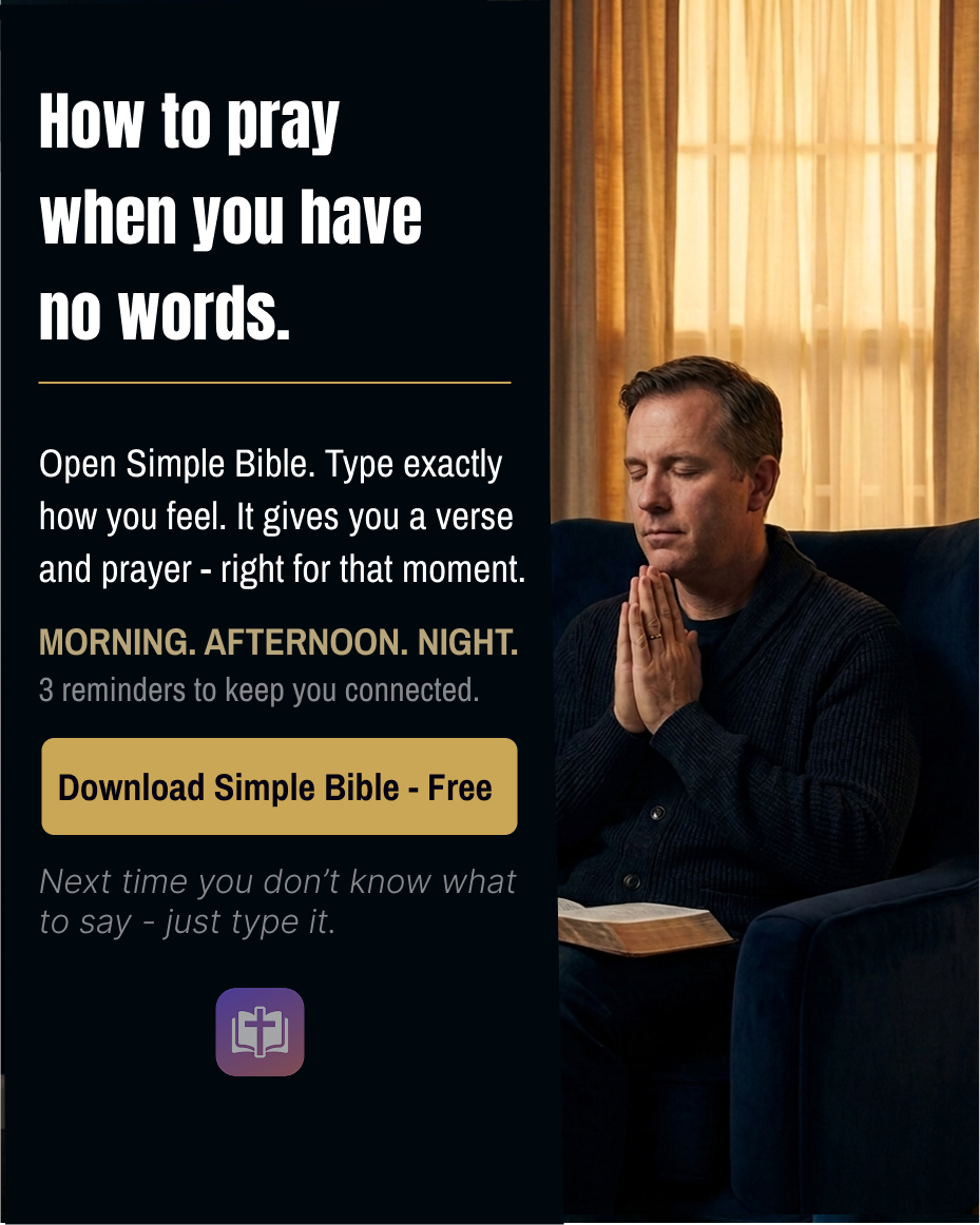 Simple Bible Daily Verse Facebook ad