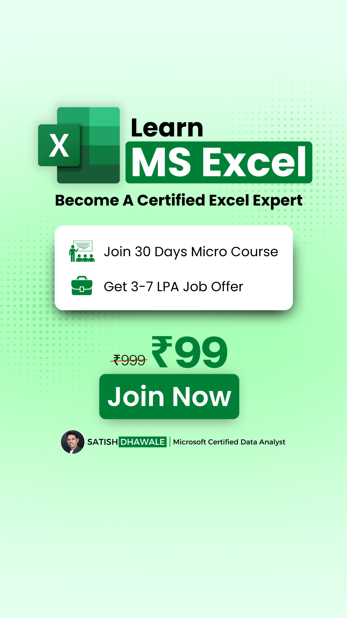 SkillCourse By Satish Dhawale Facebook ad