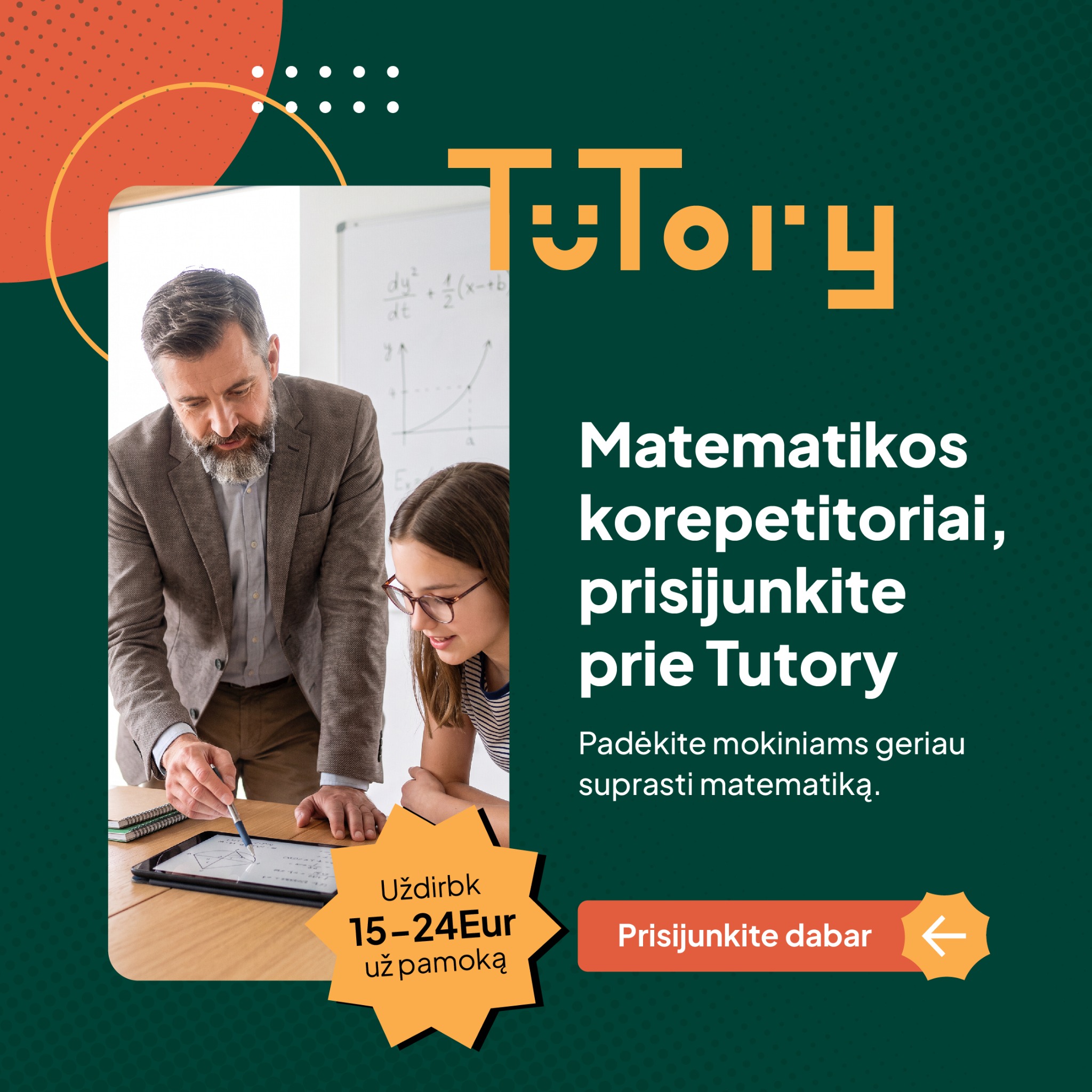Tutory.lt Facebook ad: Pildyti formą