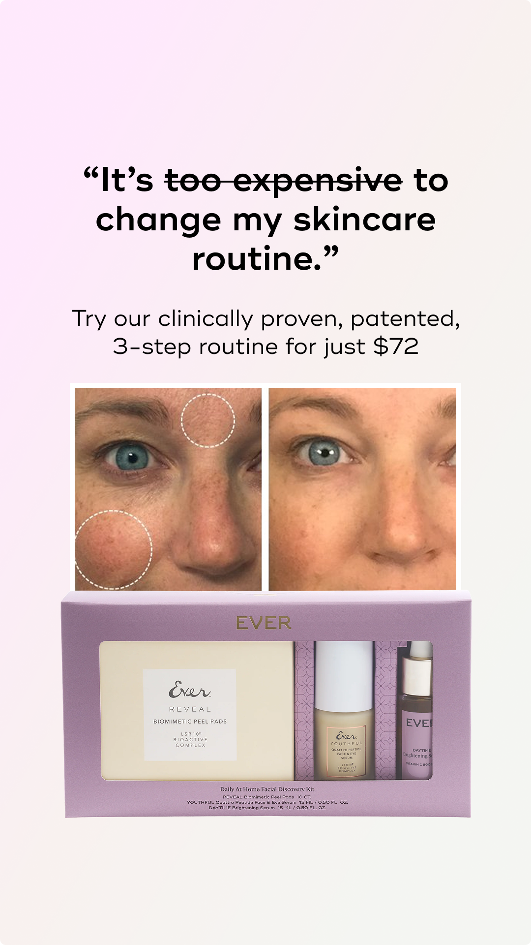 EVER Cleanical Skincare Facebook ad