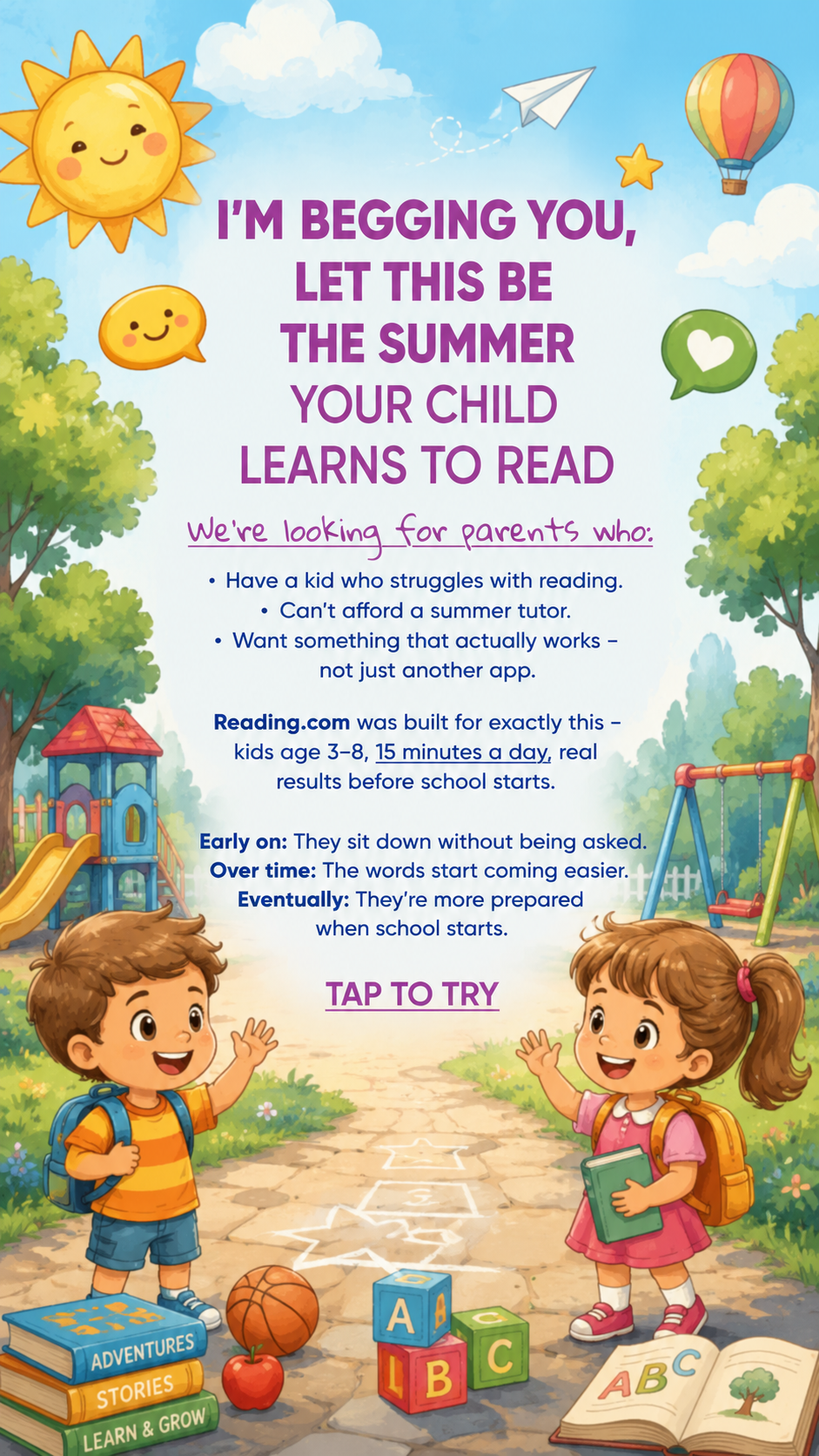Reading.com Facebook ad