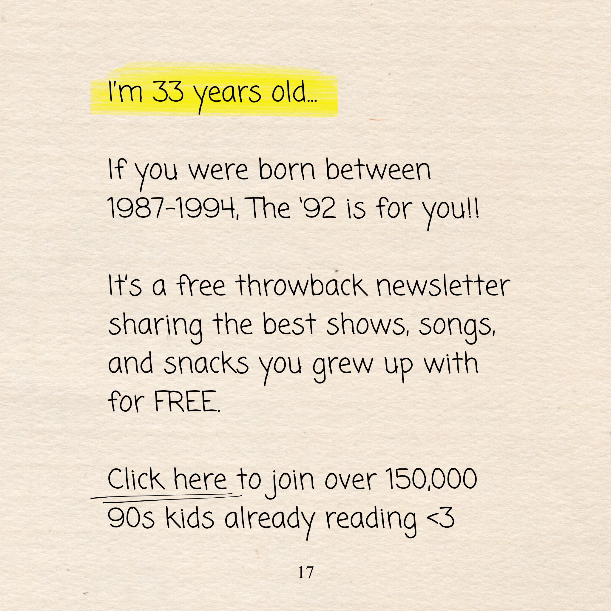 The '92 Facebook ad