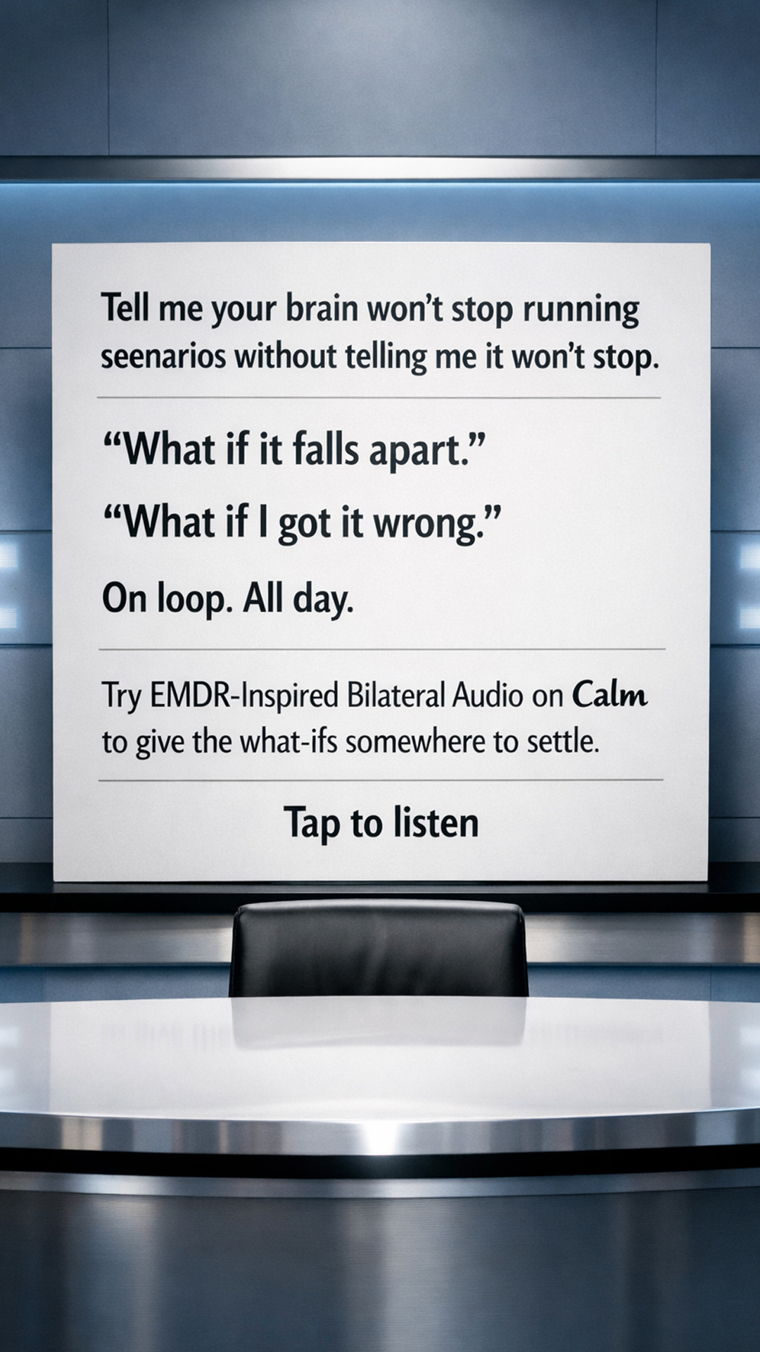 Calm Facebook ad