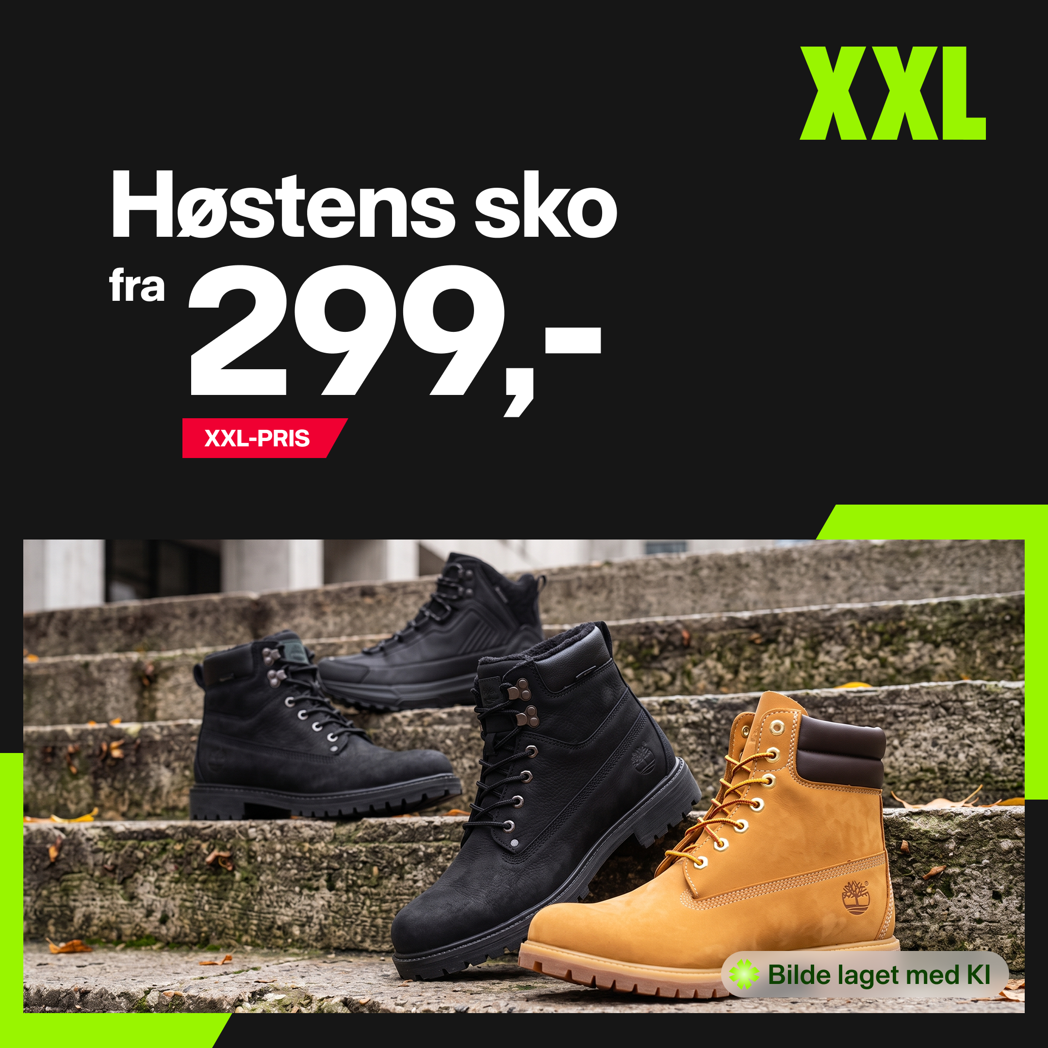 XXL Sport & Villmark Facebook ad: Årets høstsko er her