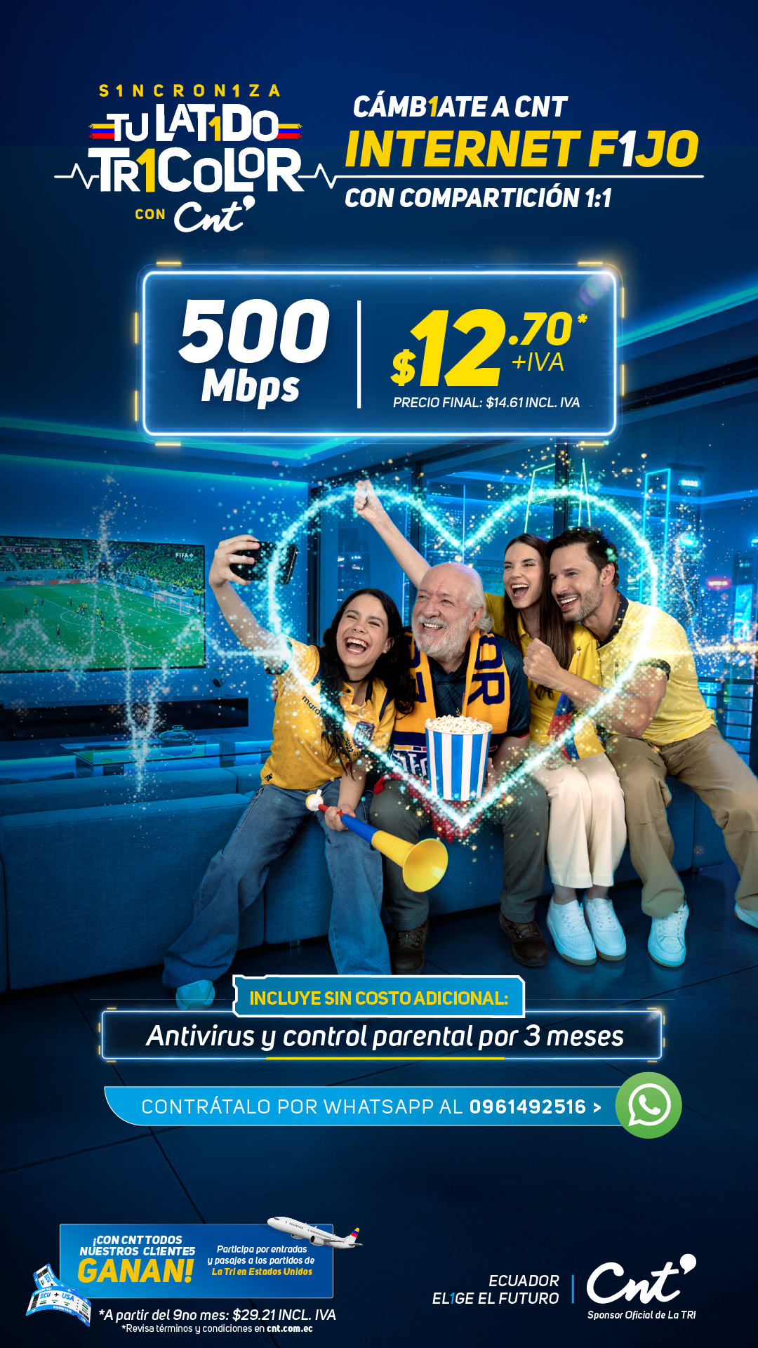 CNT Ecuador Facebook ad