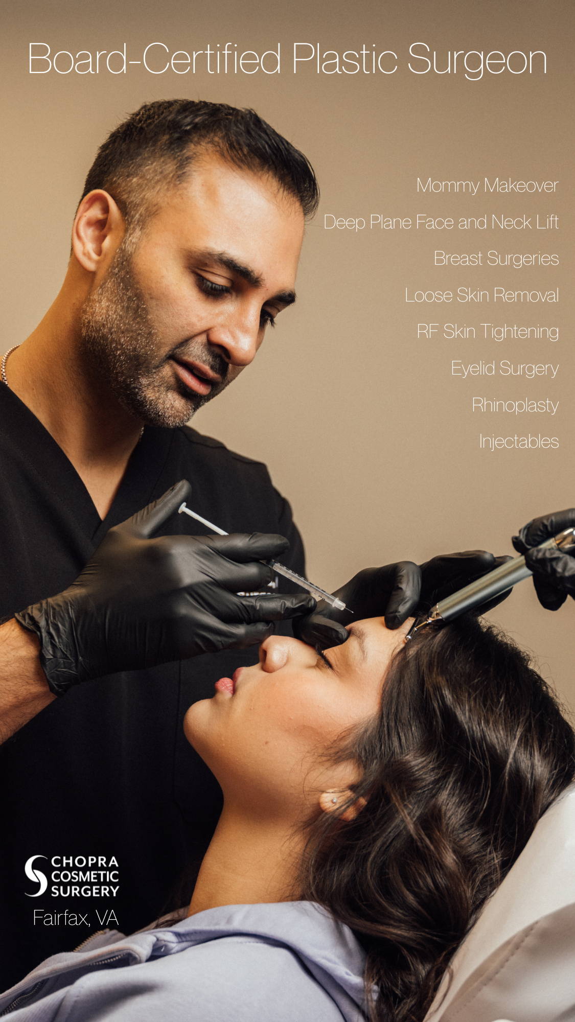 Dr. Vinod Chopra - Chopra Cosmetic Surgery Facebook ad from Mar 24, 2026