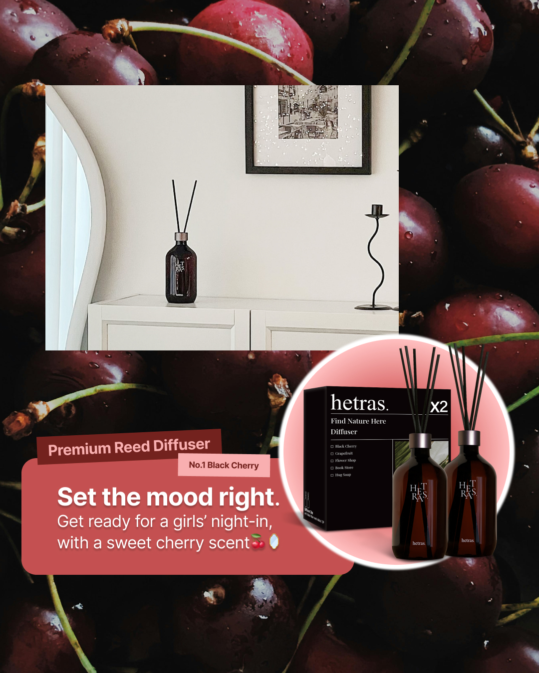 Hetras.official.US Facebook ad: Korean Hotel Scent Now on Amazon