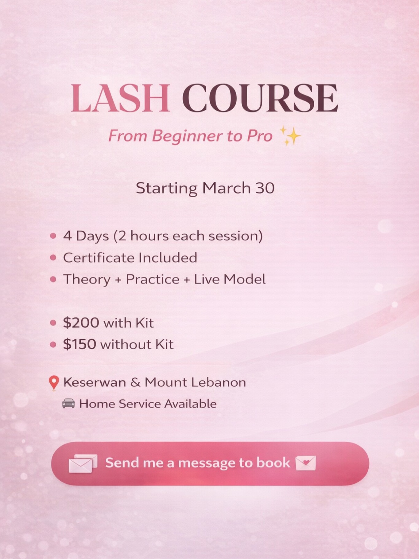Lashes by tola Facebook ad: جاهزة تدخلي عالم الرموش وتبلّشي شغل مربح؟