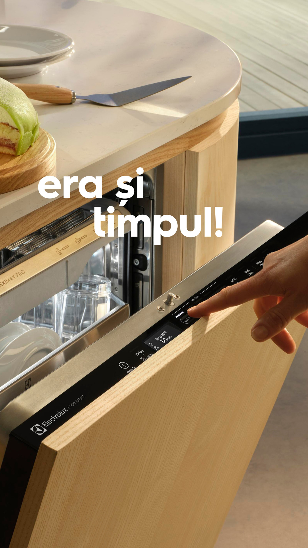 Electrolux Facebook ad: Noua gamă de mașini de spălat vase