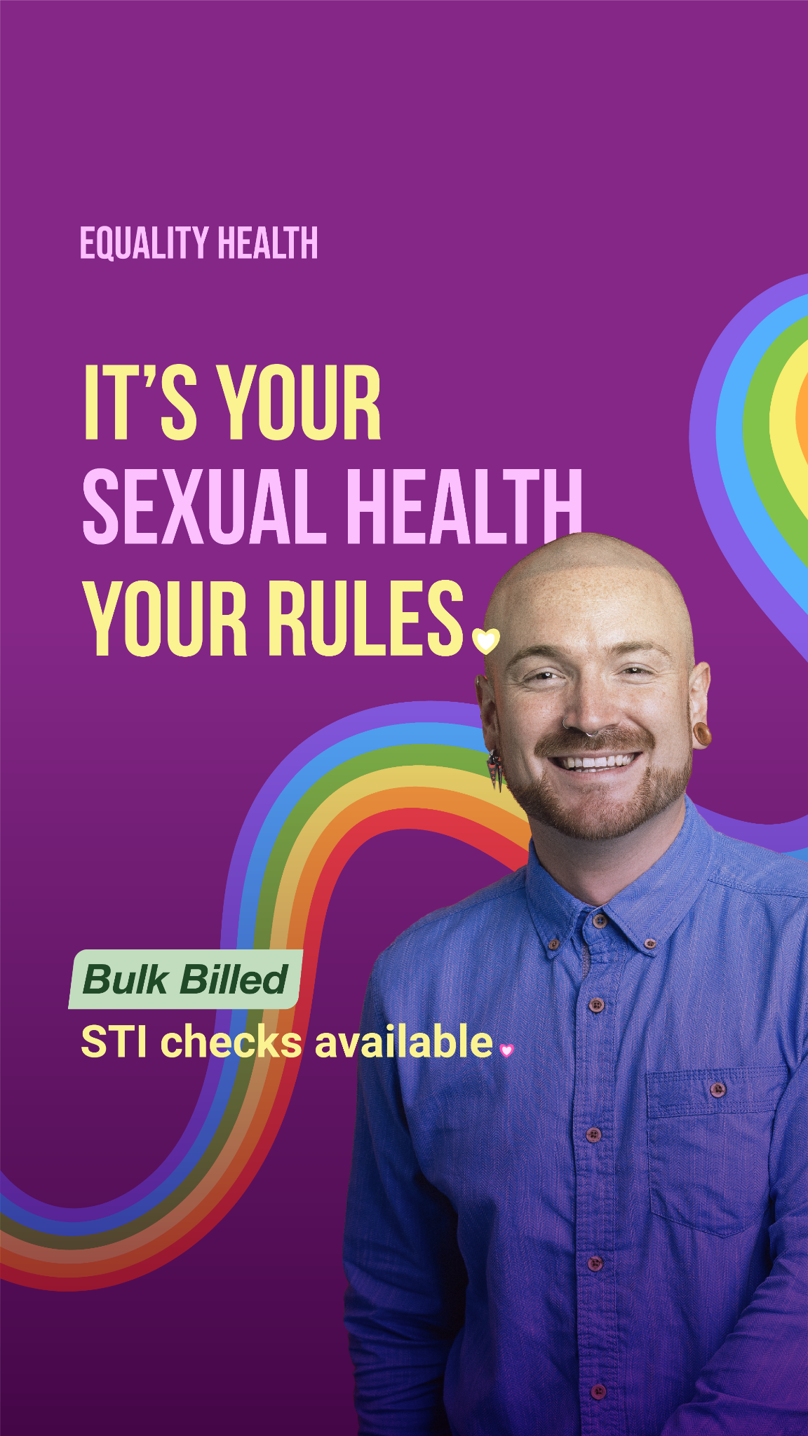 Equality Health - LGBTIQA+ GP Services Facebook ad from May 30, 2026