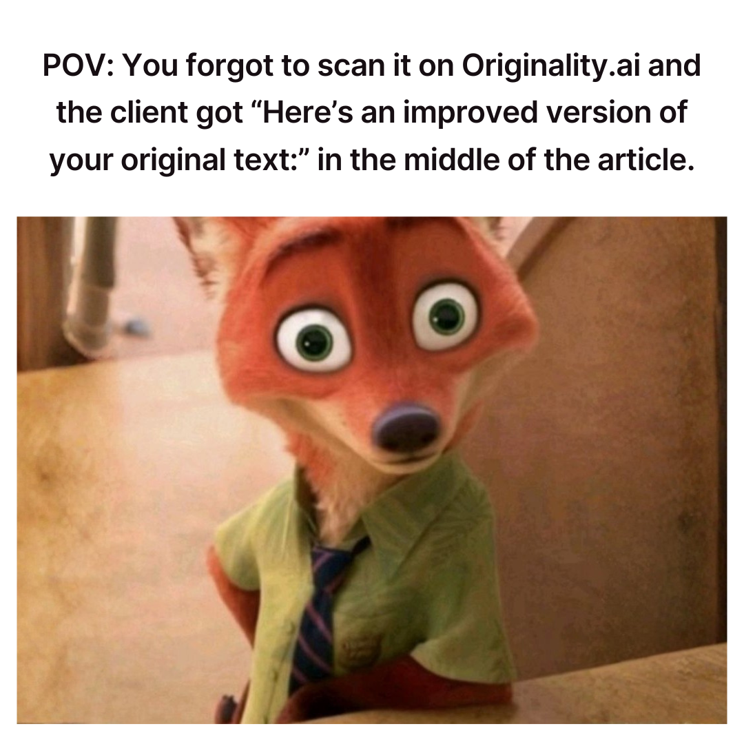 Originality.AI - AI Detection and Plagiarism Checking Facebook ad
