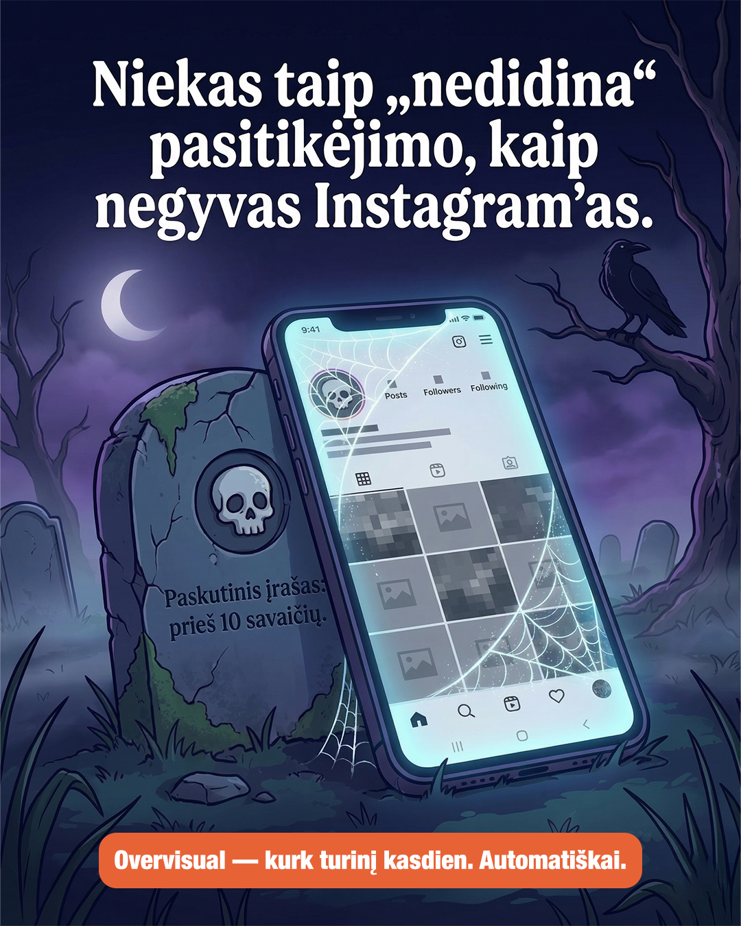 Overvisual Facebook ad