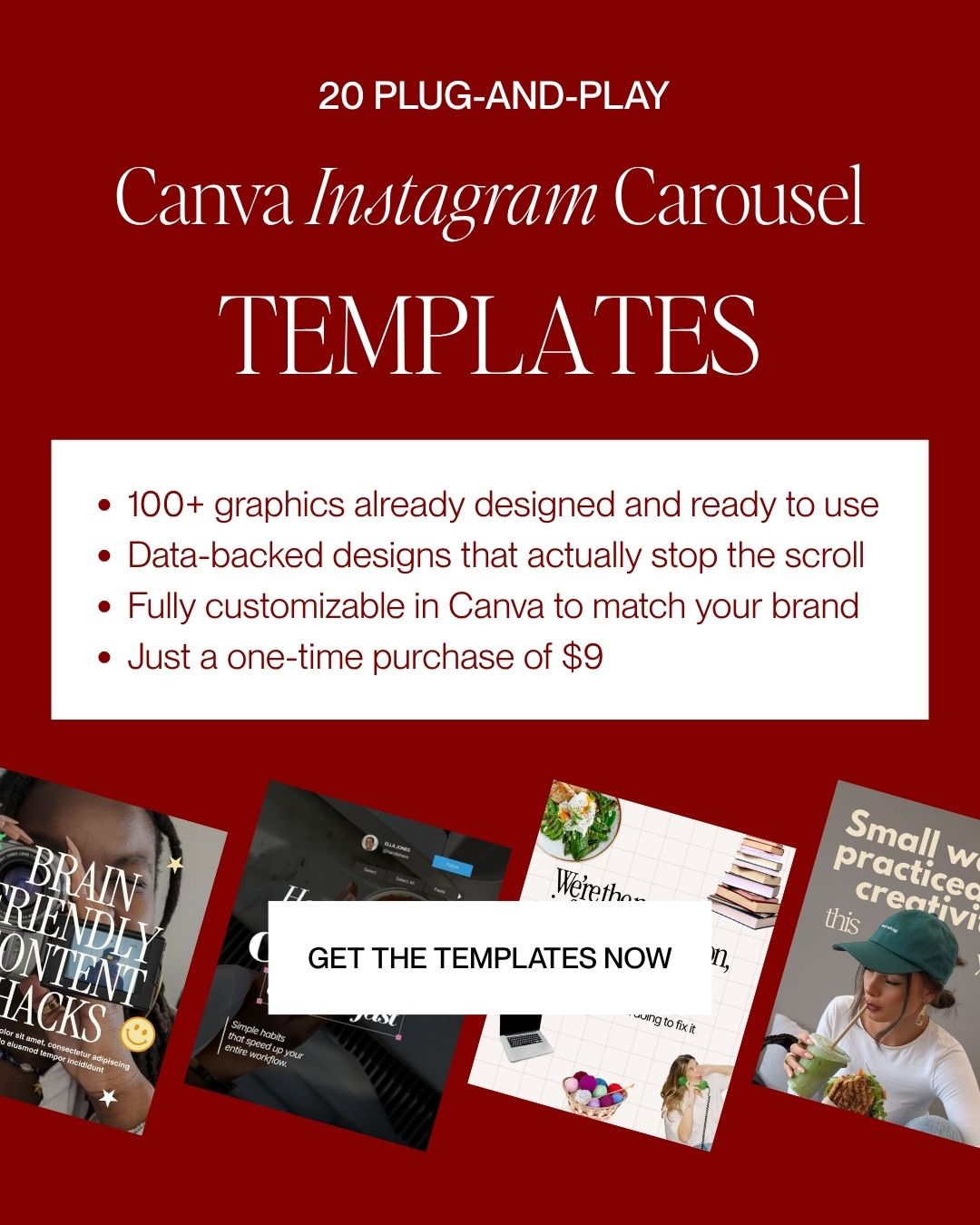 Highflier Powerhouse Facebook ad: Ready-to-use Canva Instagram Carousel Templates
