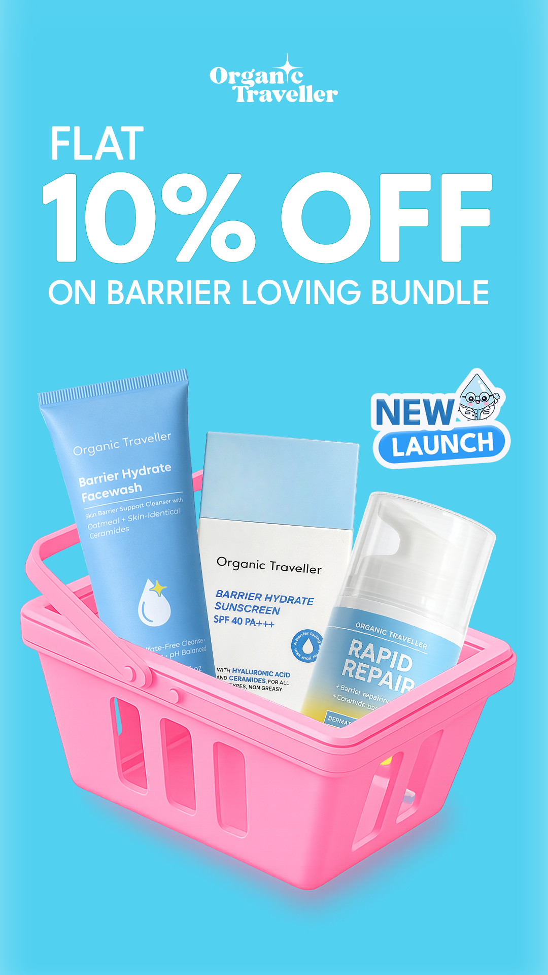 Organic Traveller - Skincare Facebook ad