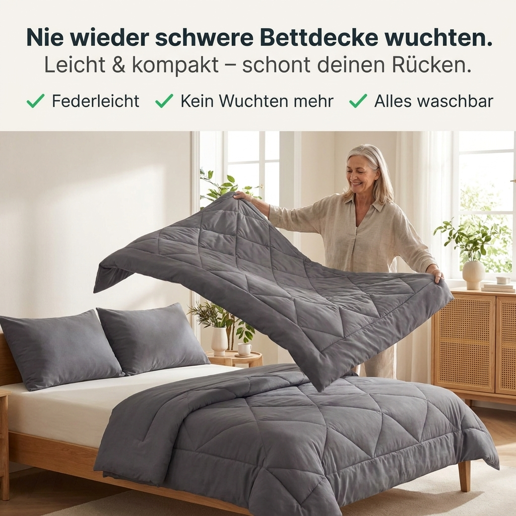 MagicSplashy Facebook ad: Nie wieder Bettwäsche wechseln