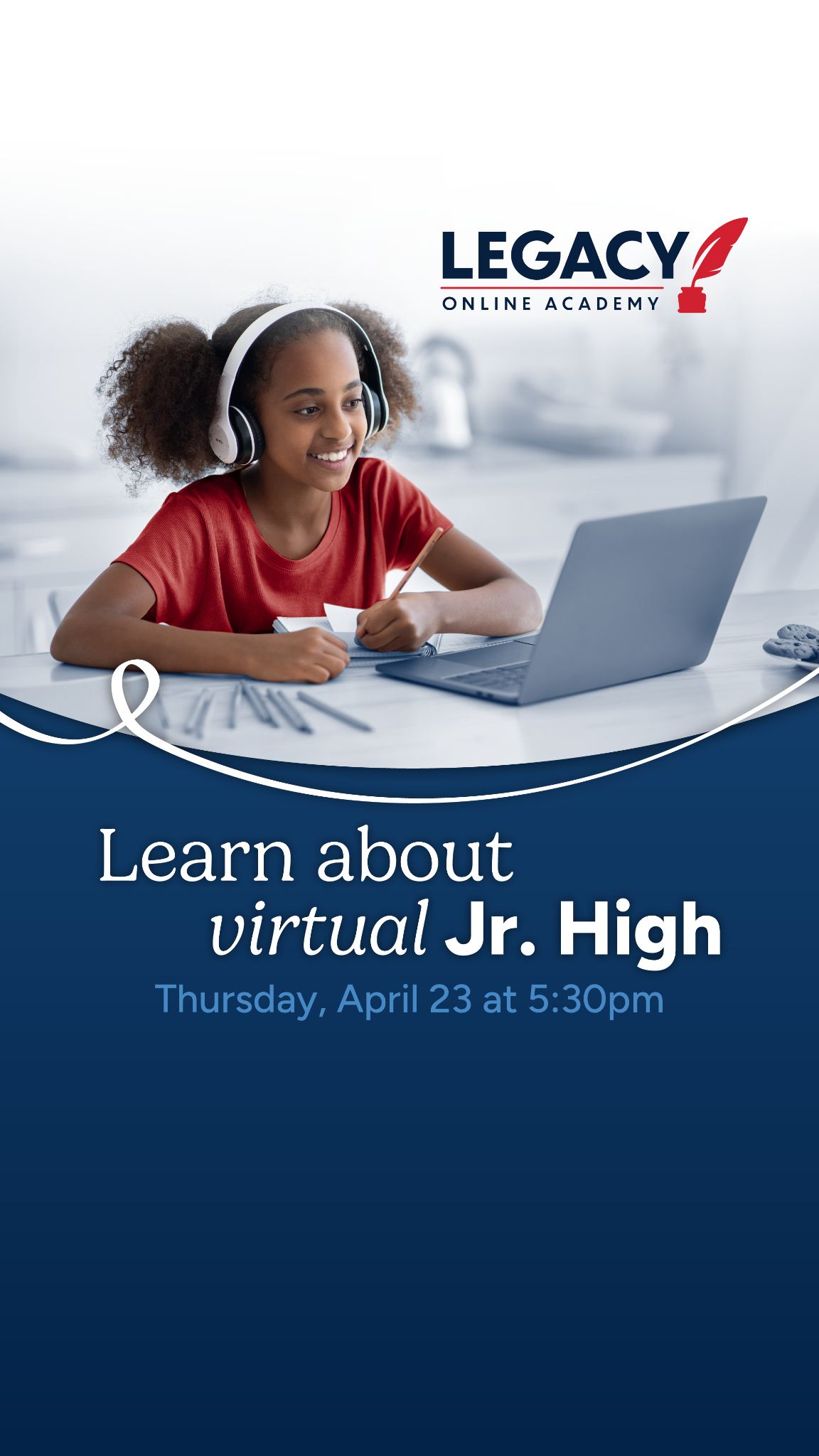 Legacy Traditional Schools Facebook ad from Apr 15, 2026