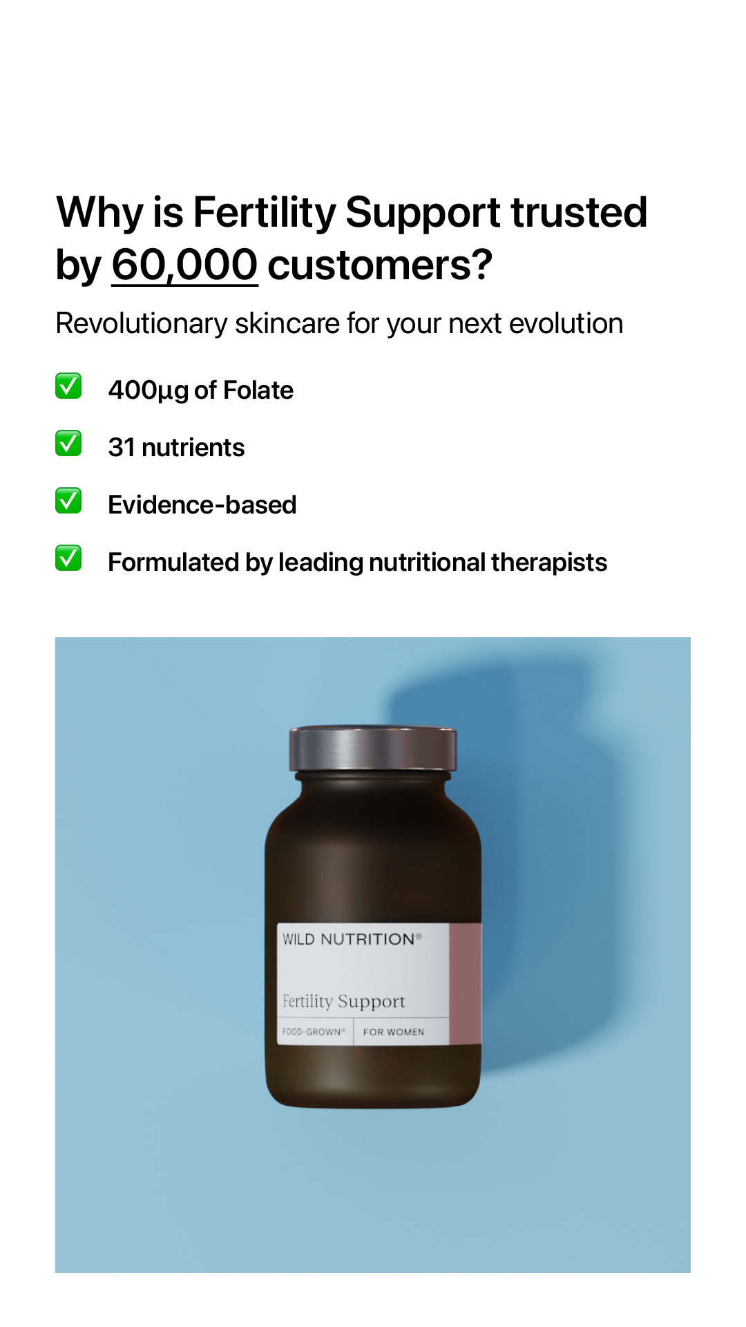 Wild Nutrition Facebook ad