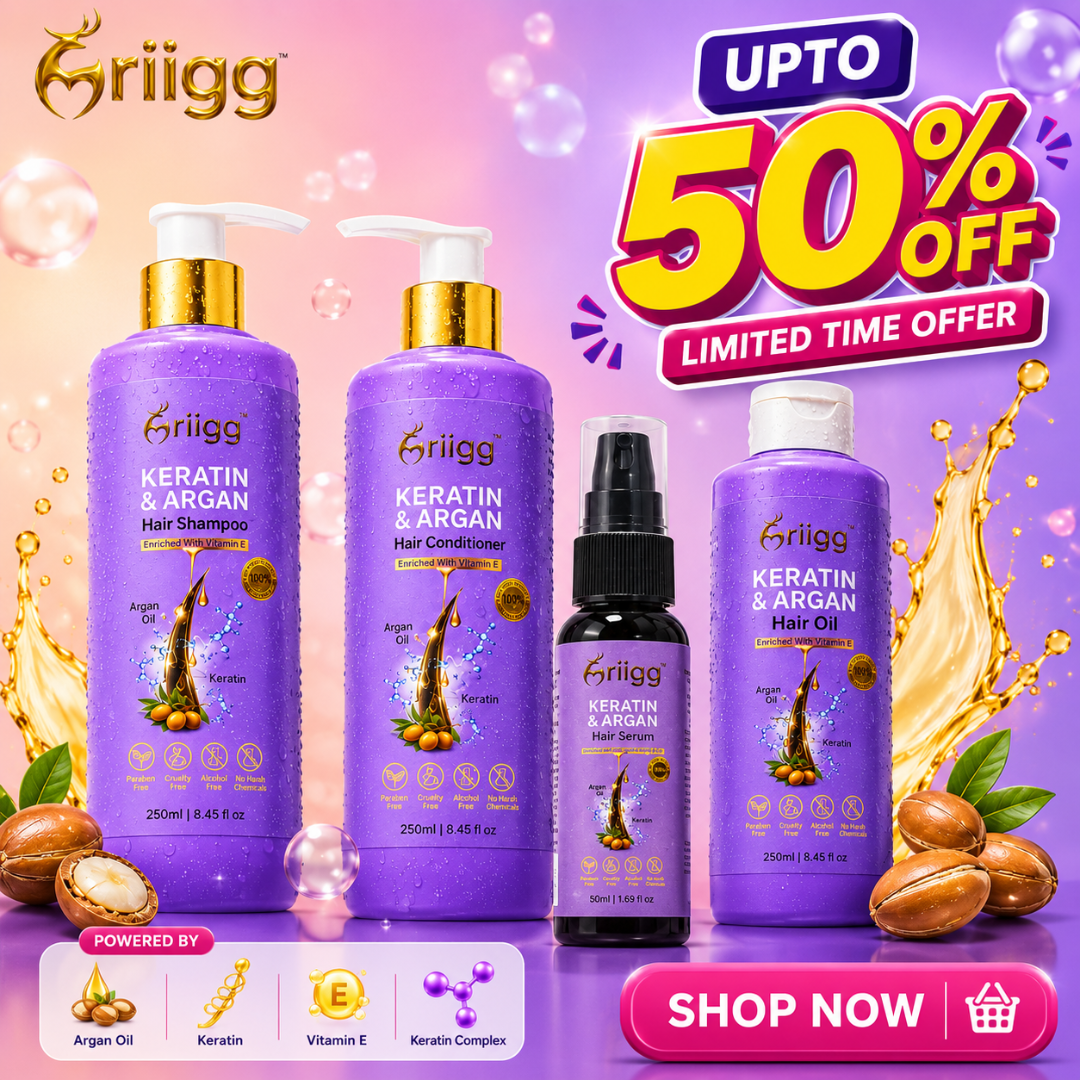 Mriigg Facebook ad: Up to 50% OFF Keratin Hair Care