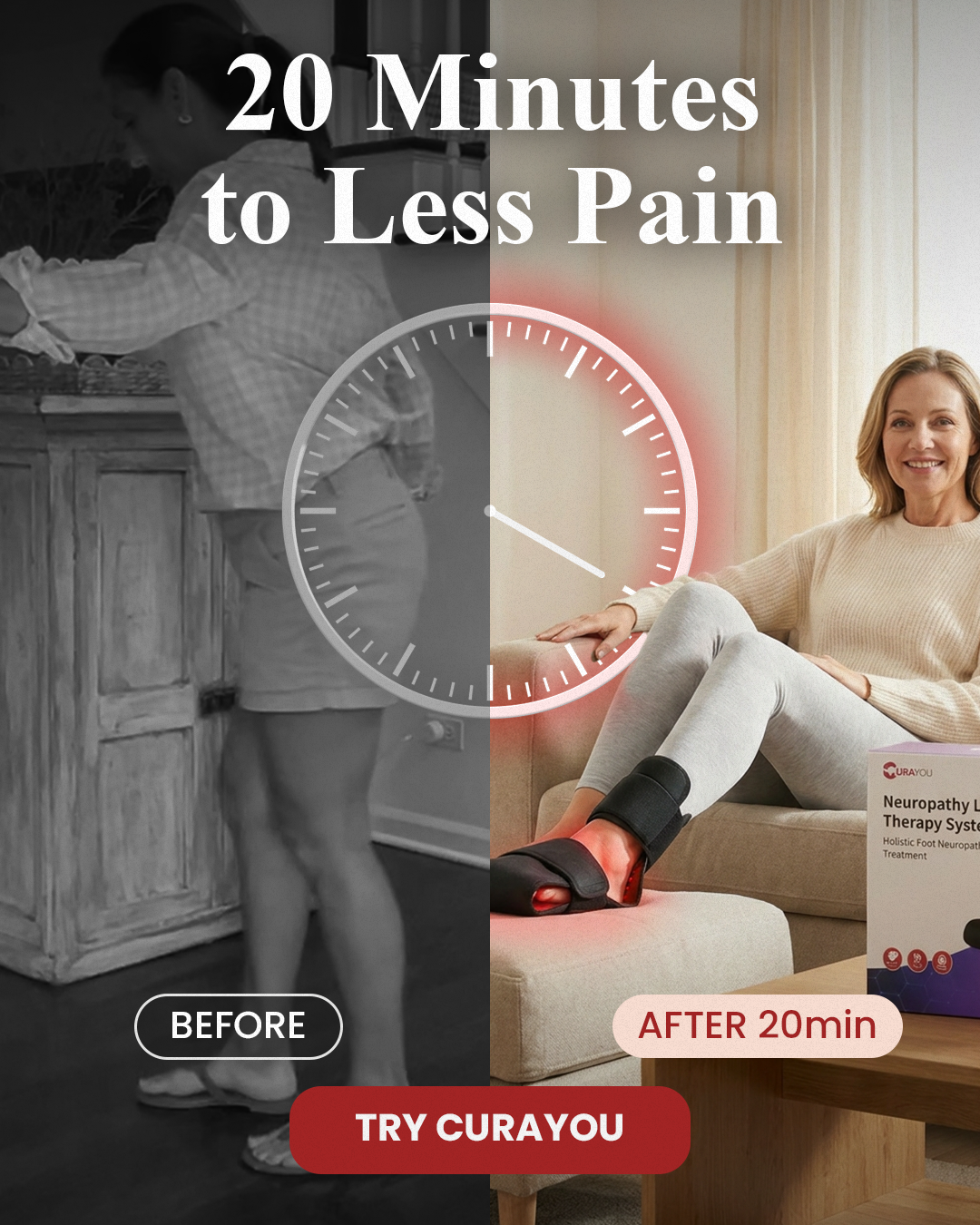 CuraYou Facebook ad: NASA-Proven Neuropathy Relief