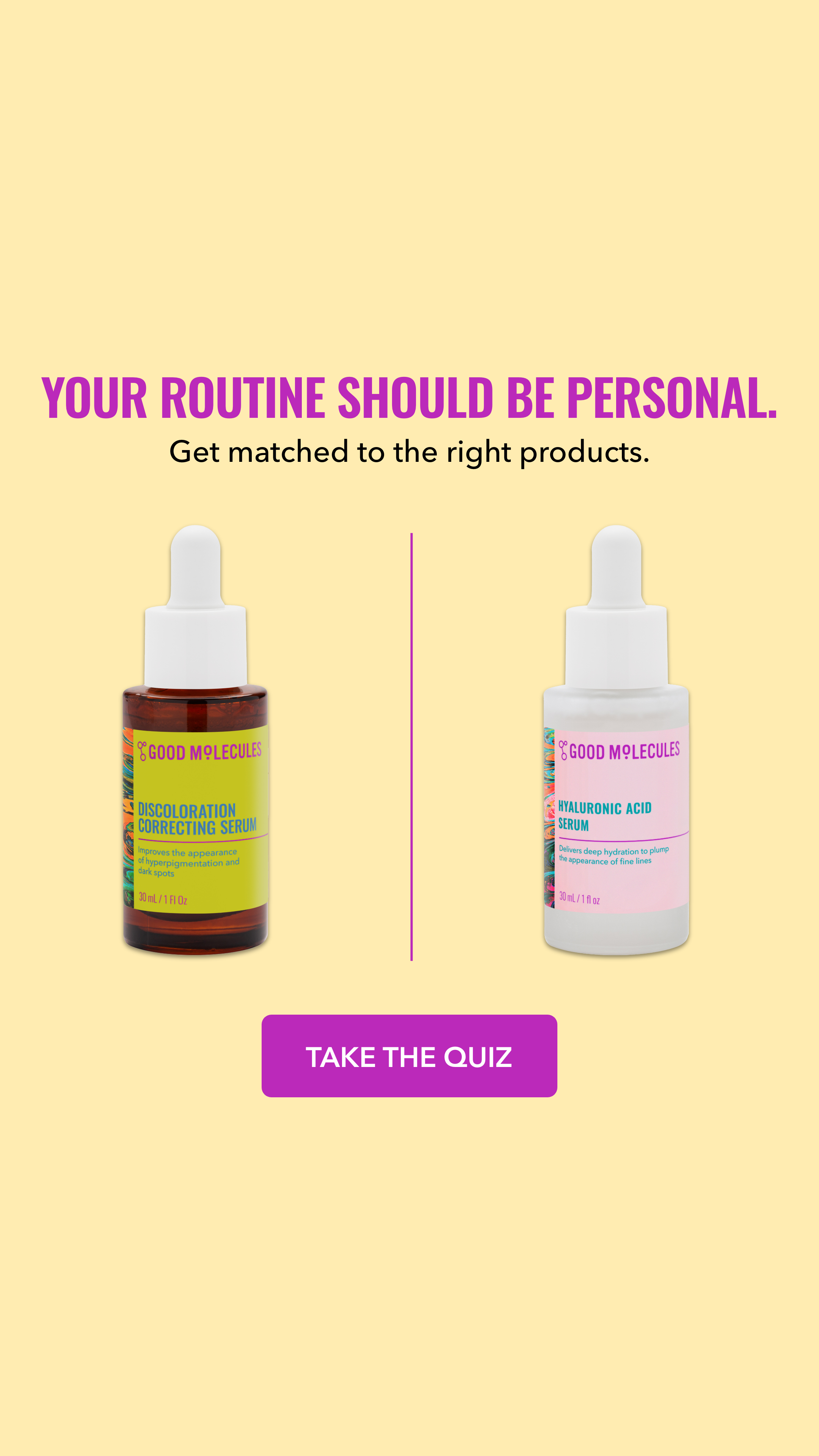 Good Molecules Facebook ad