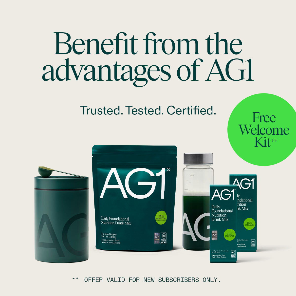 AG1 by Athletic Greens Facebook ad