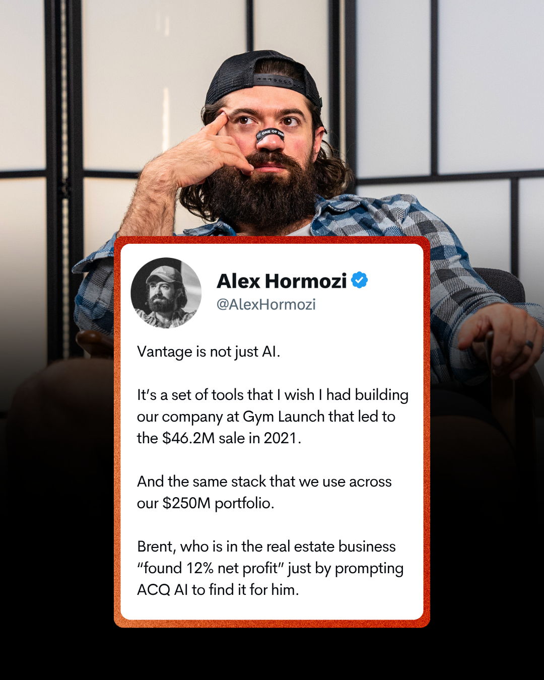 Alex Hormozi Facebook ad
