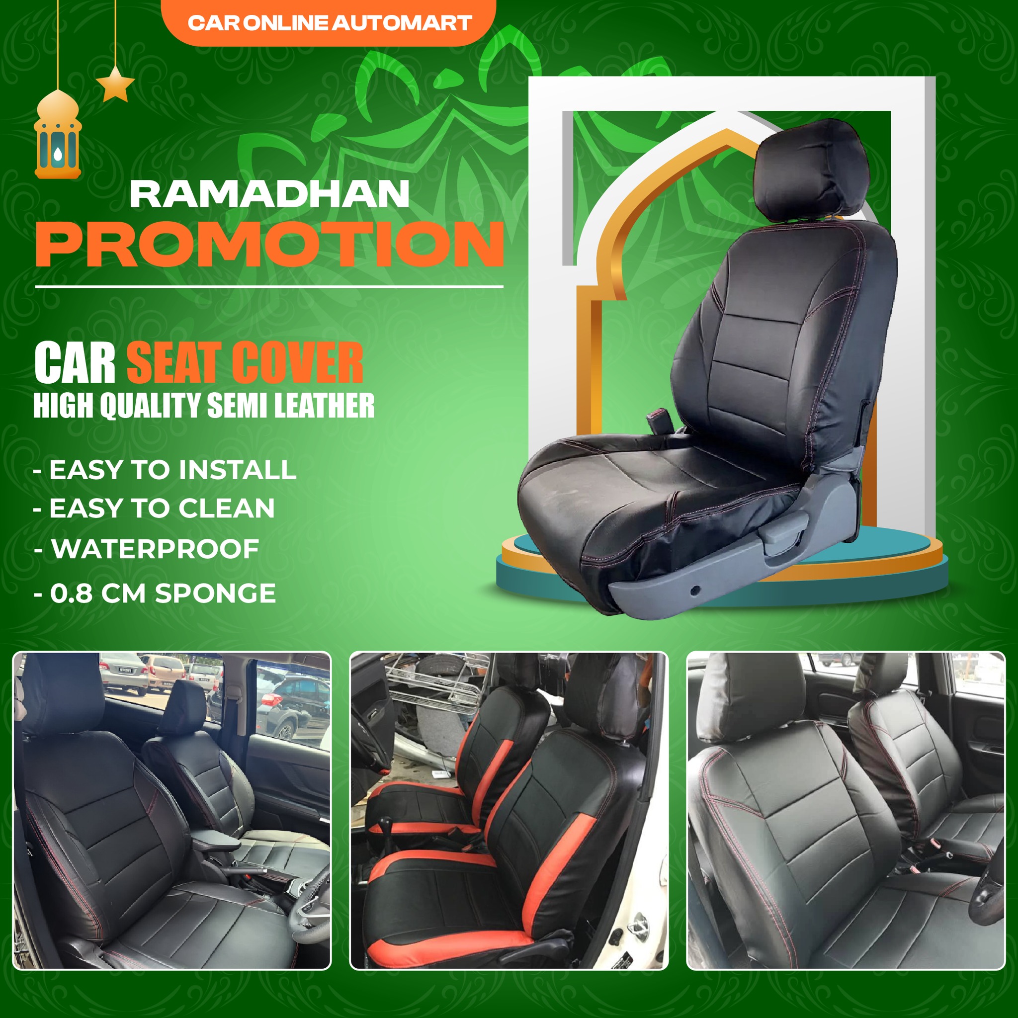 Car Online Automart Facebook ad: CAR SEAT COVER