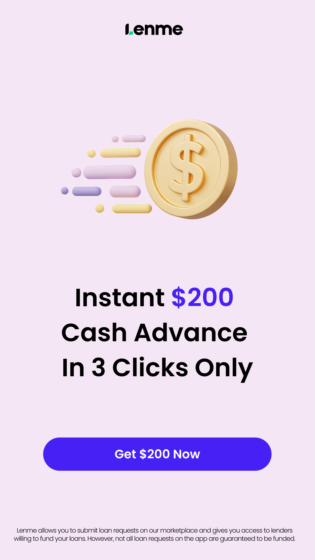 LenmeApp Facebook ad from May 29, 2026