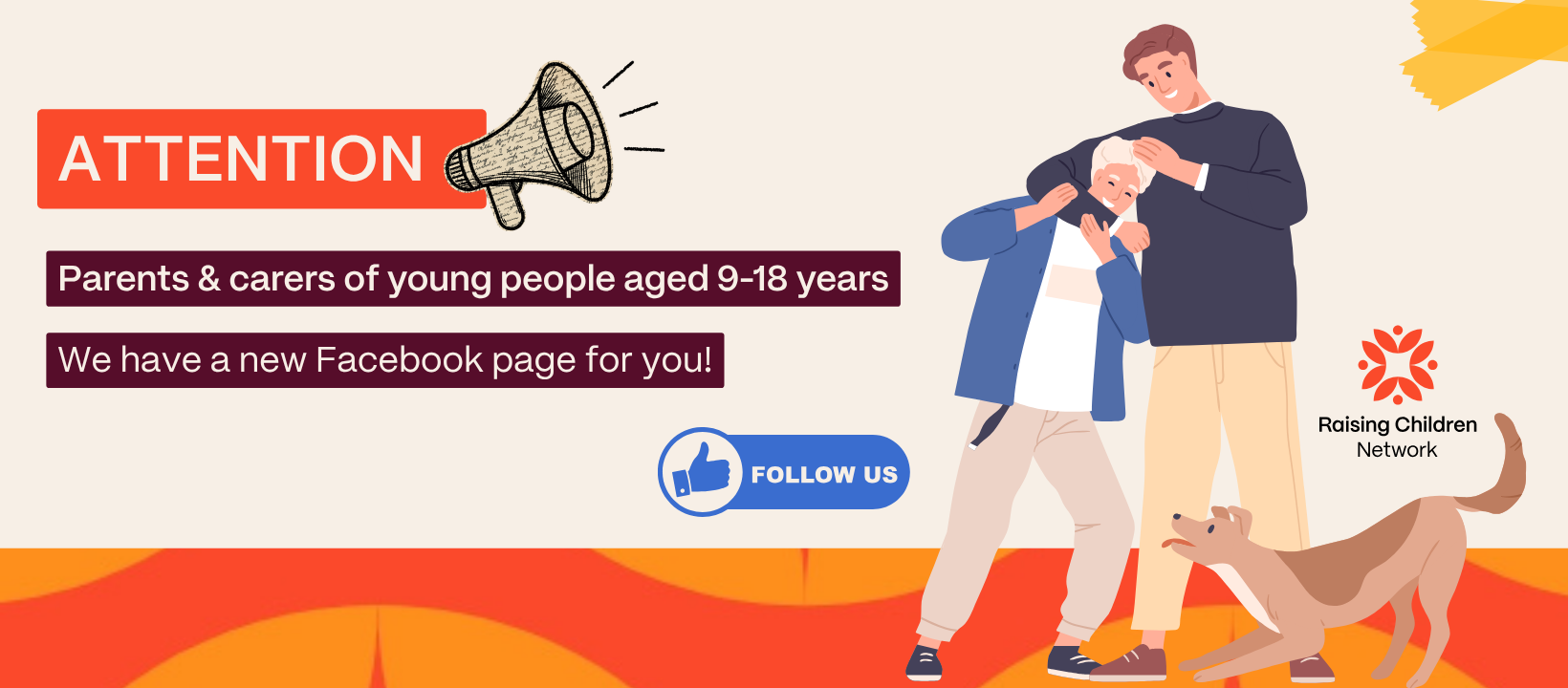 Raising Children Network 9-18 Facebook ad: Your parenting guide for 9-18 yrs