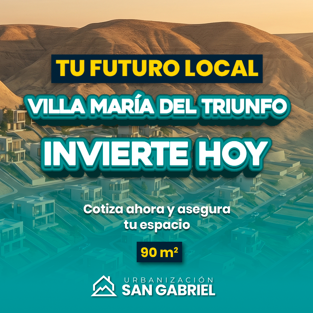 Urbanización San Gabriel Facebook ad from Jul 2, 2026