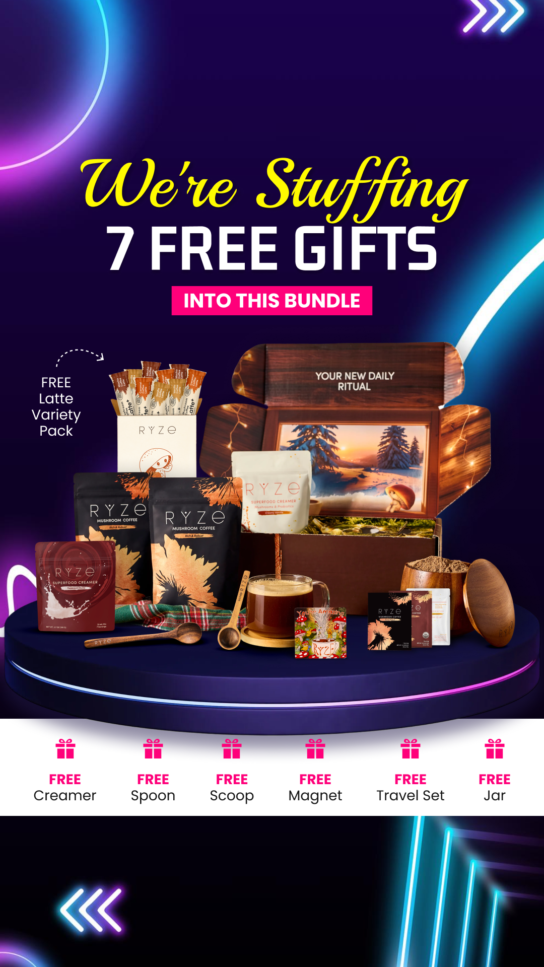 RYZE Superfoods Facebook ad