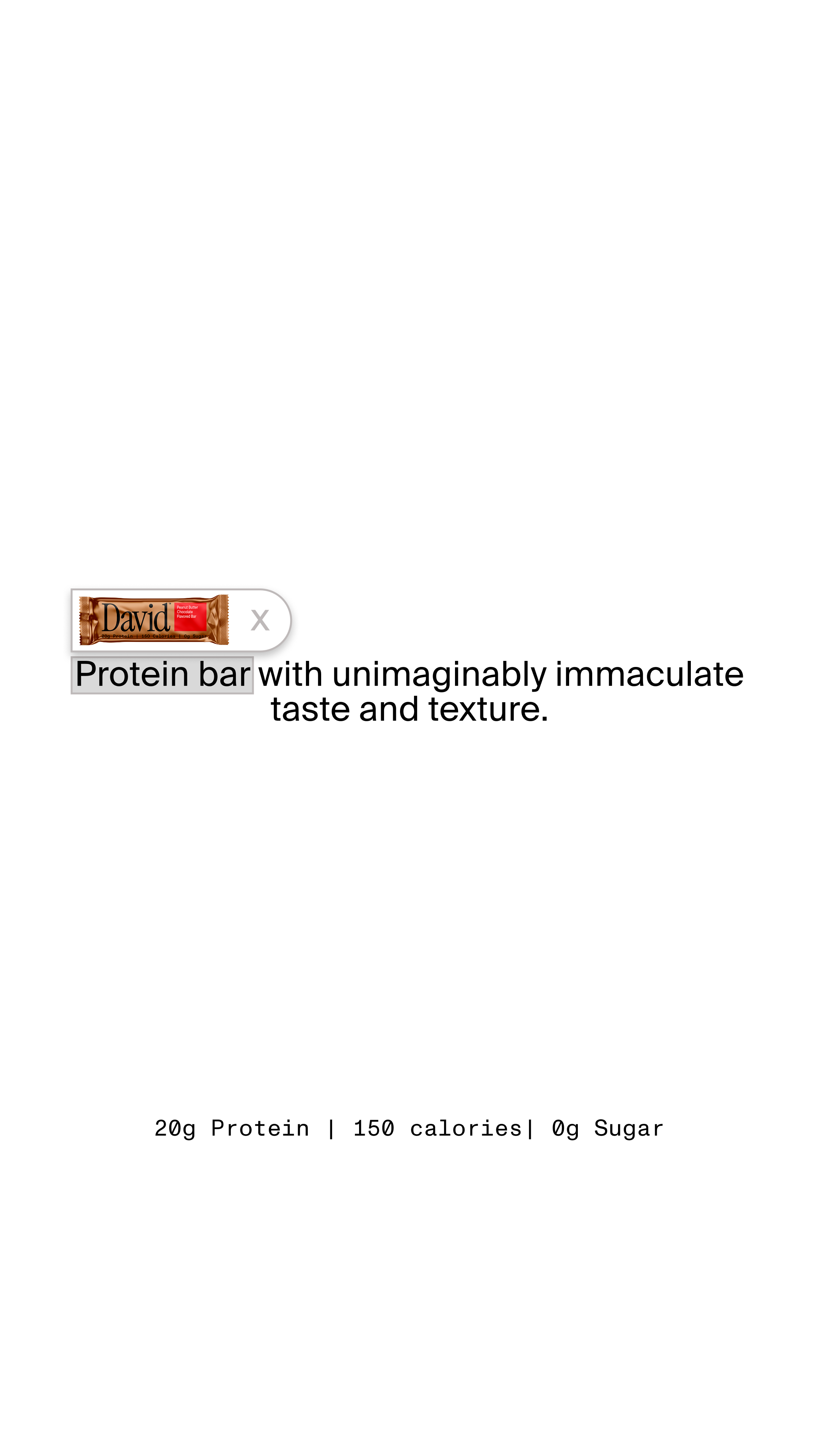 David Protein Facebook ad