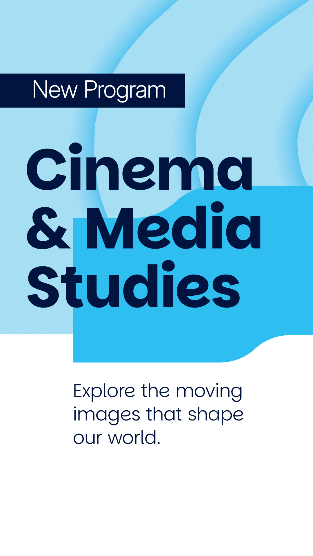 University of Lethbridge Facebook ad: Tailor your cinema degree to your creative goals.