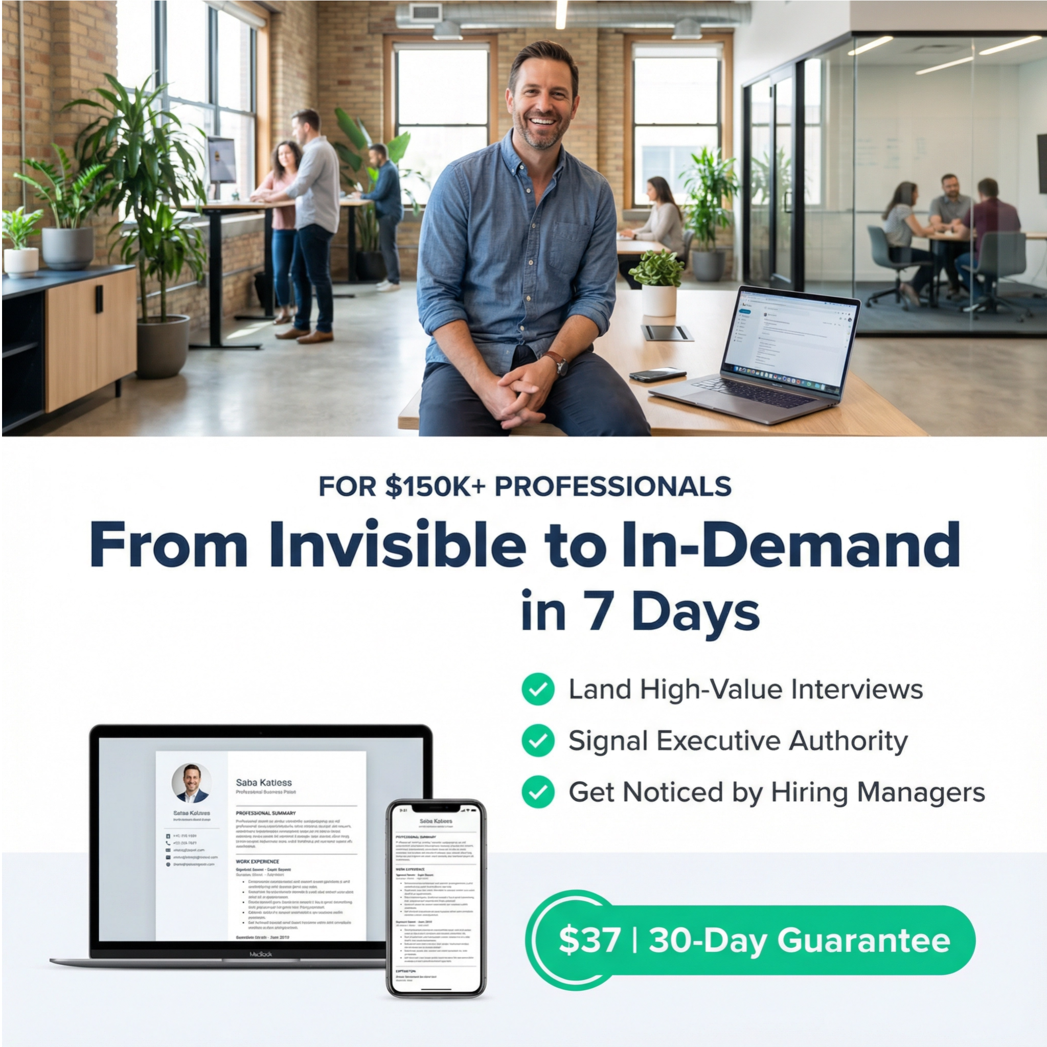 The Human Reach - Executive Coaching, Career Coaching & HR Consulting Facebook ad: A former Meta HR exec's 7-day system for landing…
