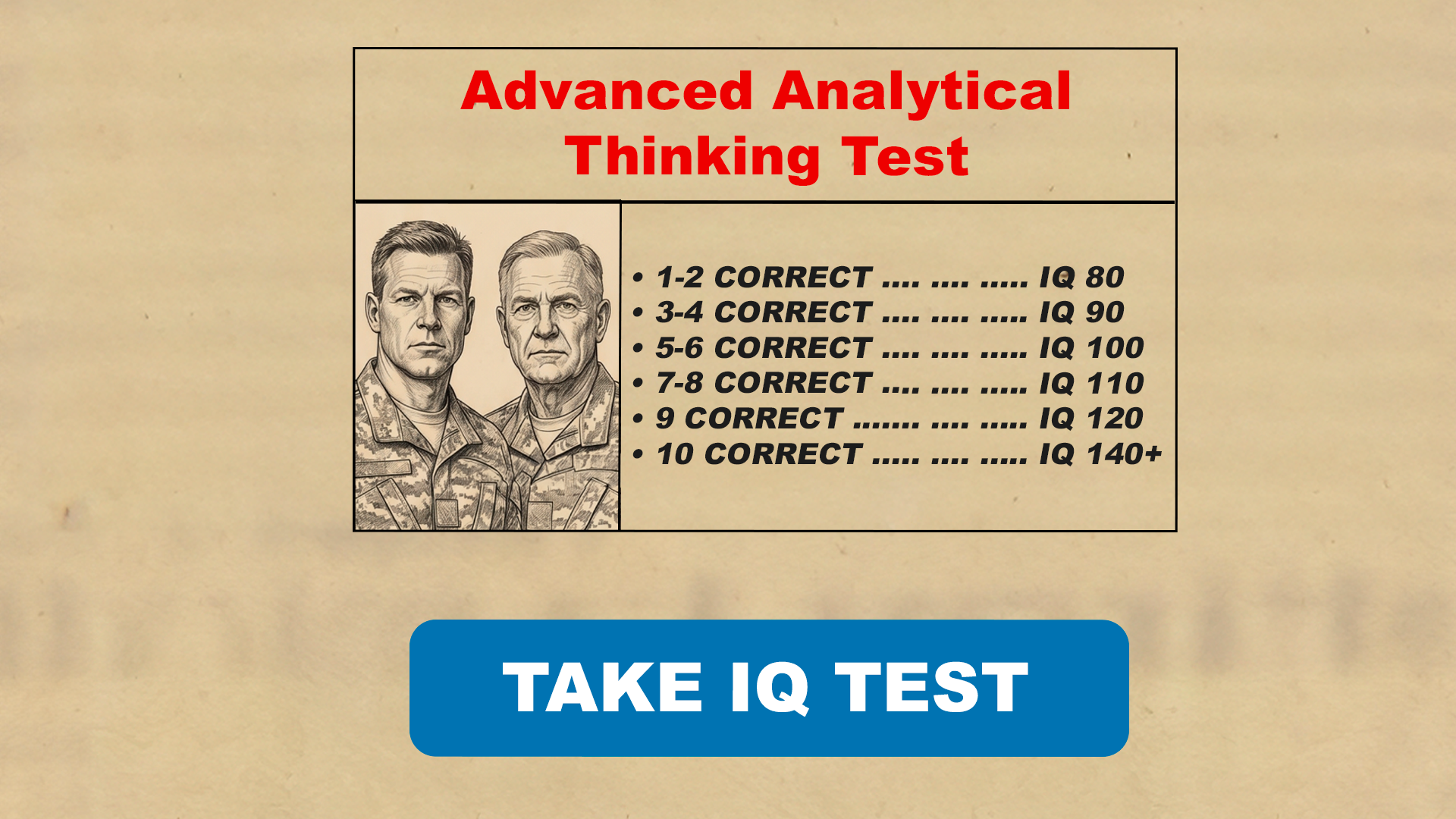 My IQ Facebook ad