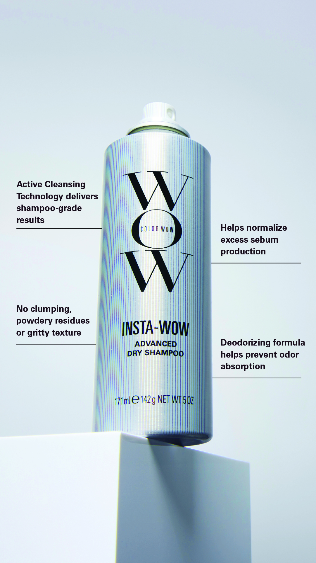 Color Wow Facebook ad: Cleans Hair Like Wash Day - No Shower Needed!