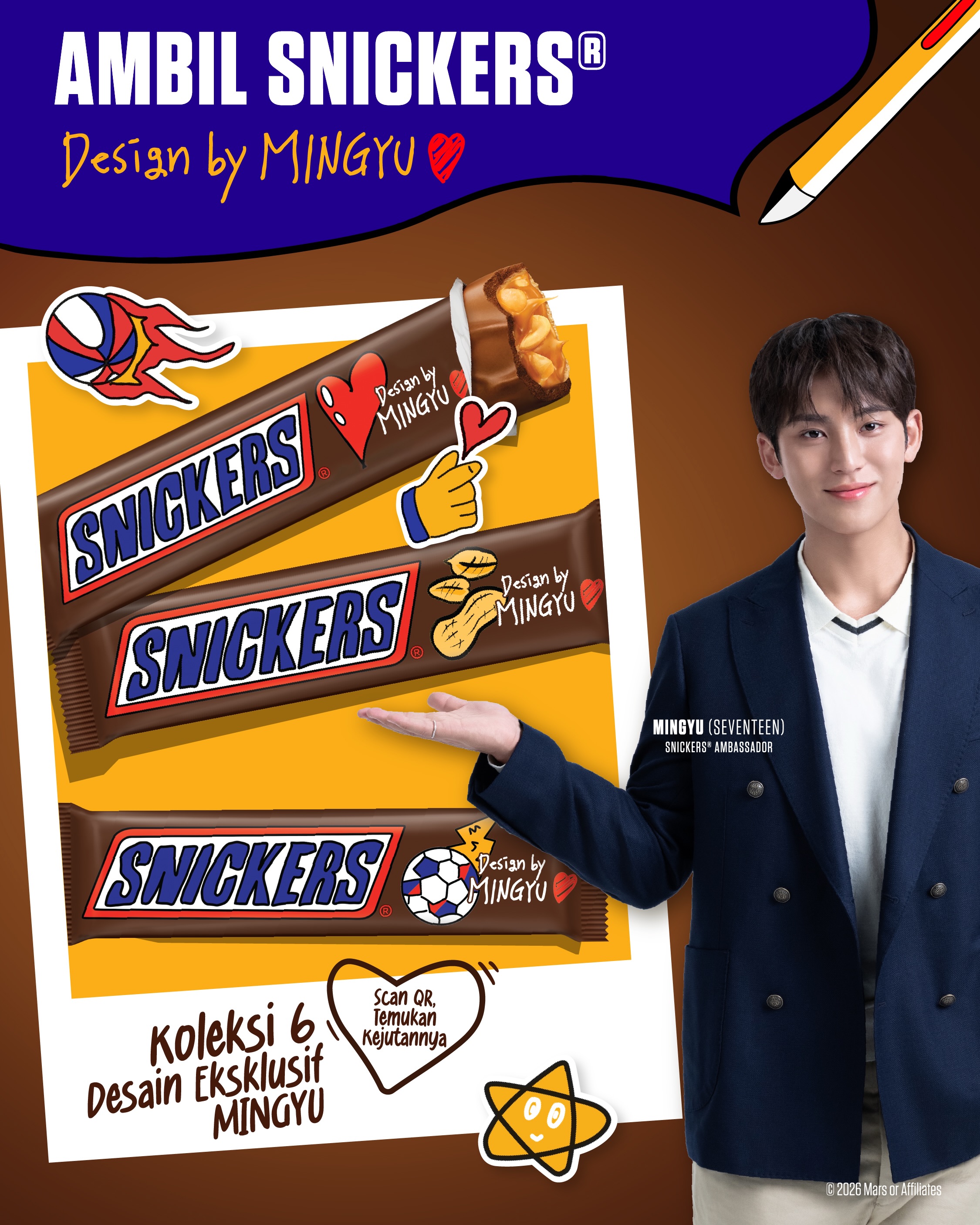 Snickers Indonesia Facebook ad: MINGYU DESIGN EDITION