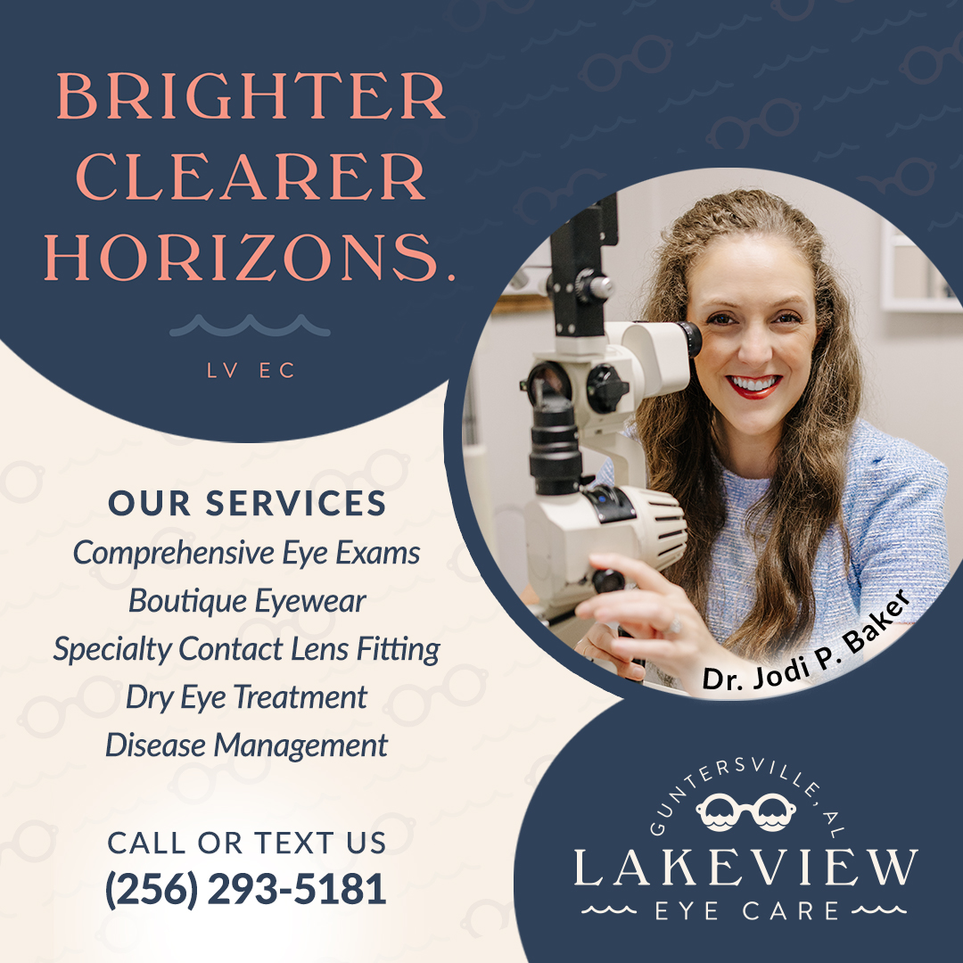 Lakeview Eye Care Facebook ad: Book Your Next Exam