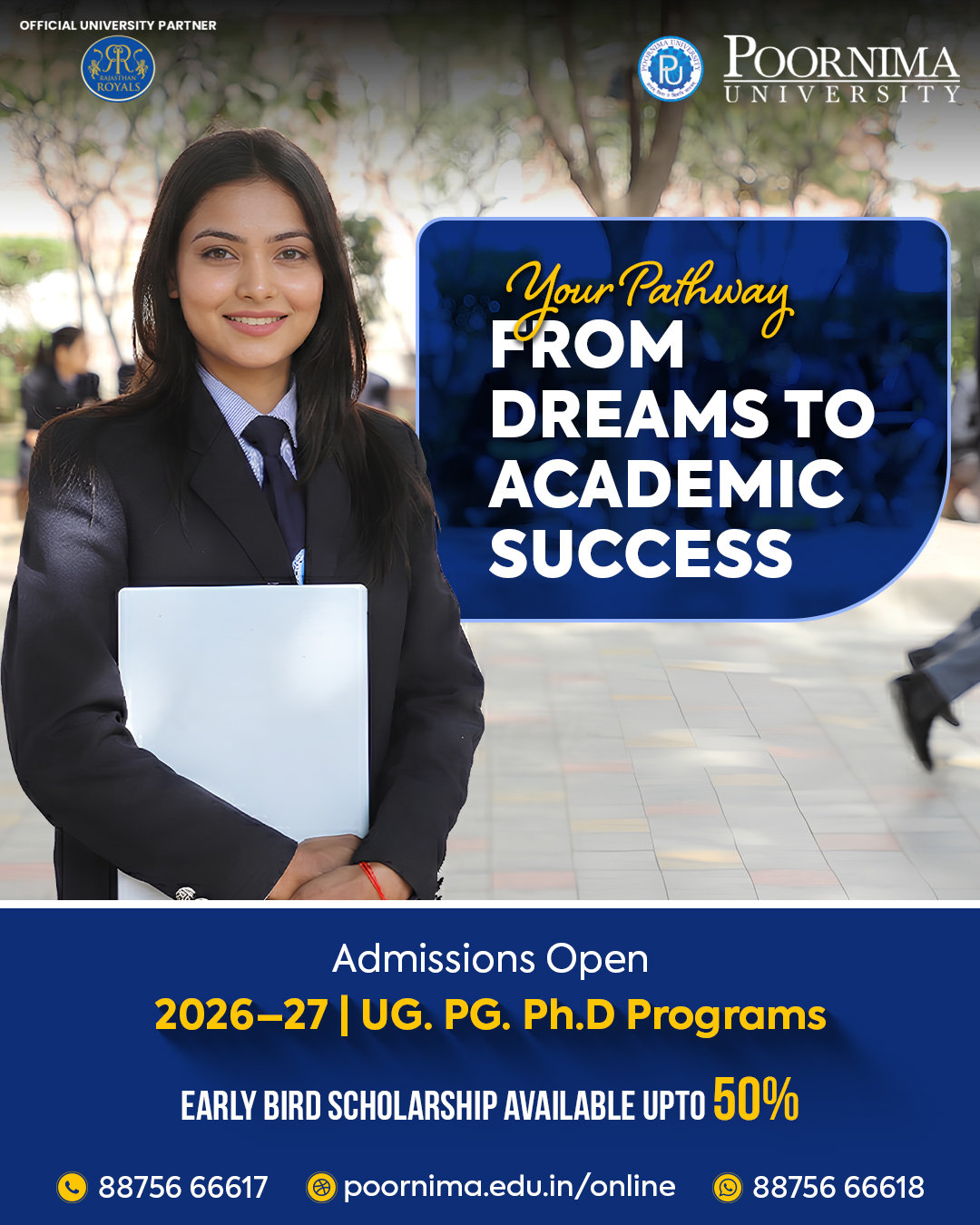Poornima University Facebook ad